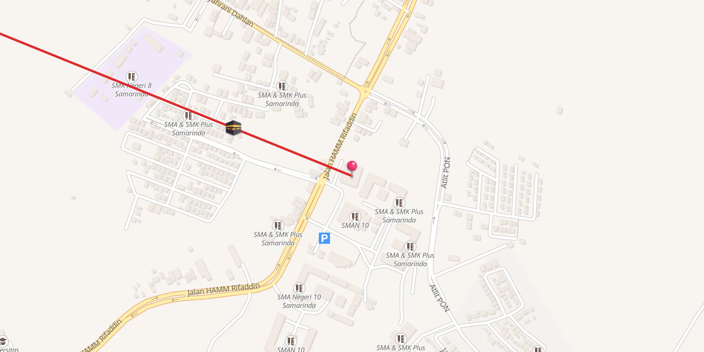 Carte de localisation : Masjid Qiwamul Ummah