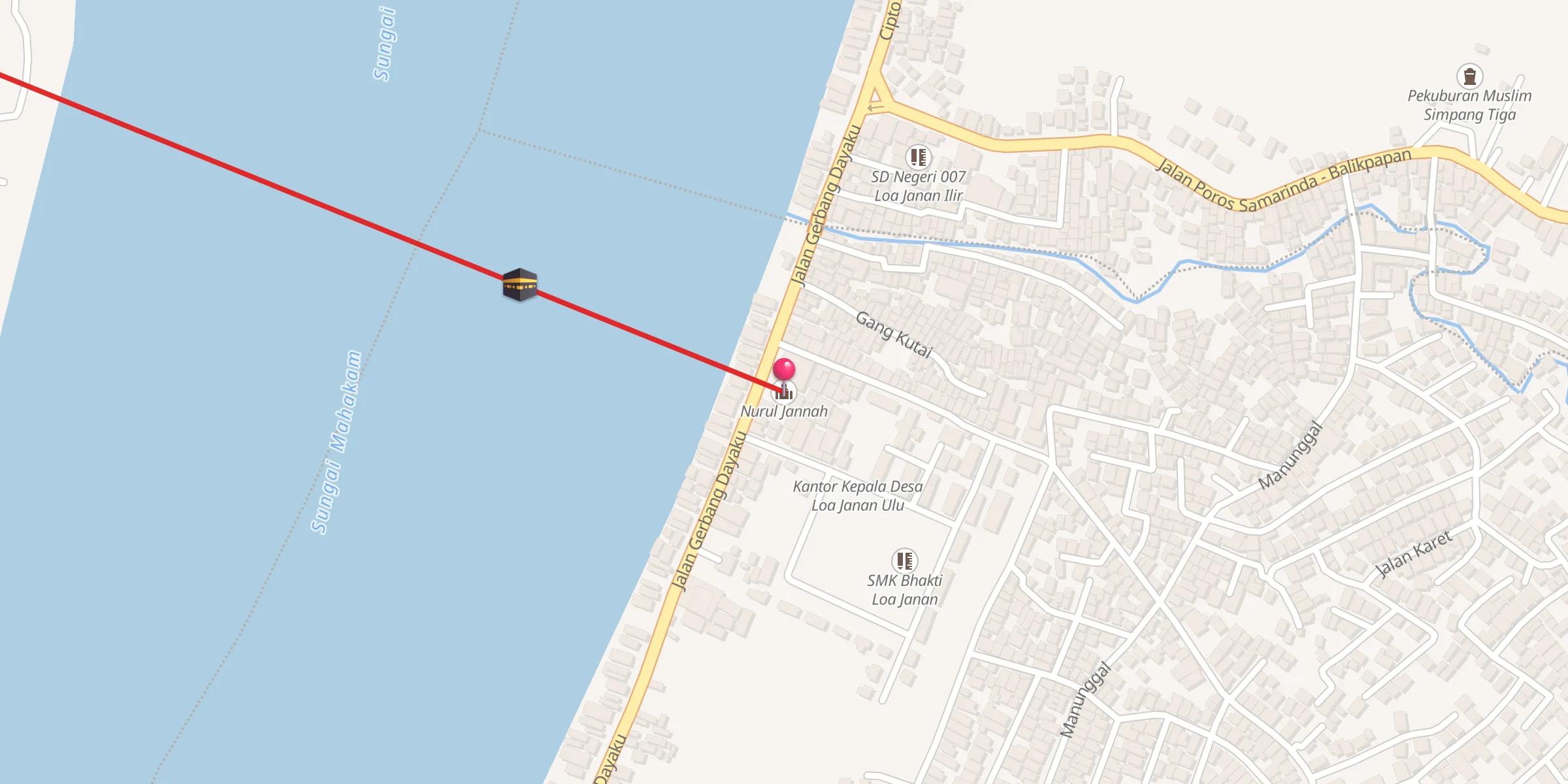 Carte de localisation : Nurul Jannah