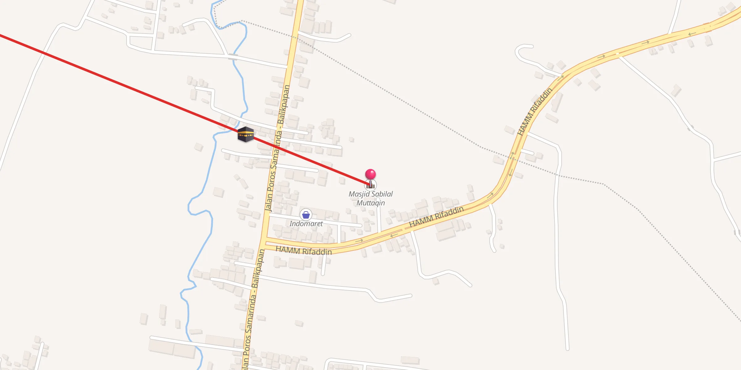 Carte de localisation : Masjid Sabilal Muttaqin