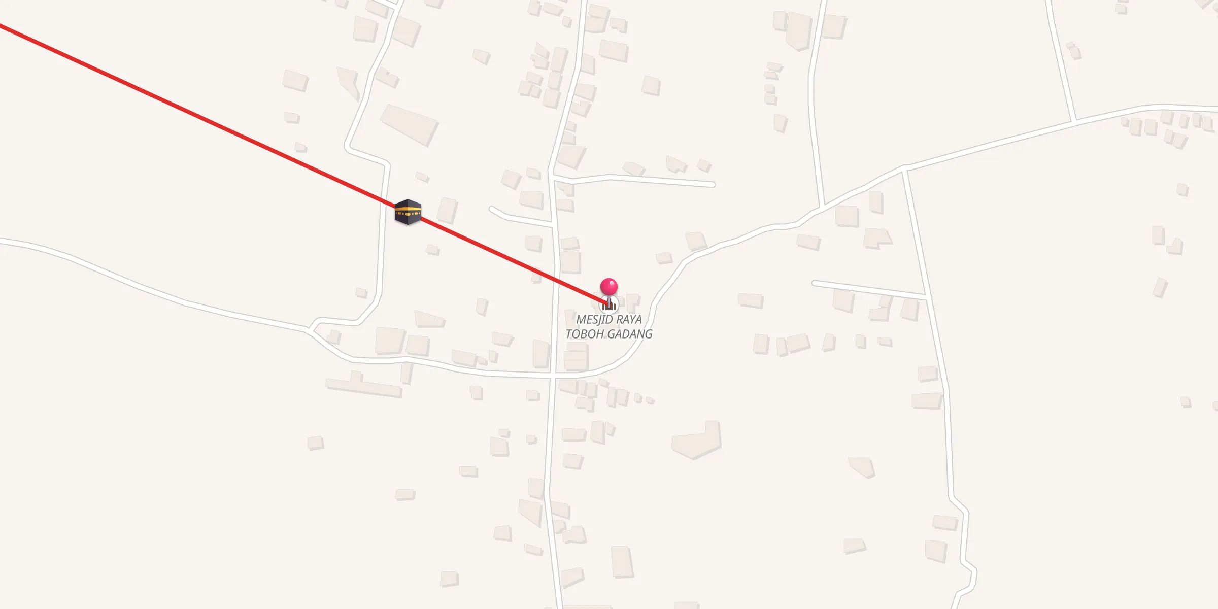 Carte de localisation : MESJID RAYA TOBOH GADANG