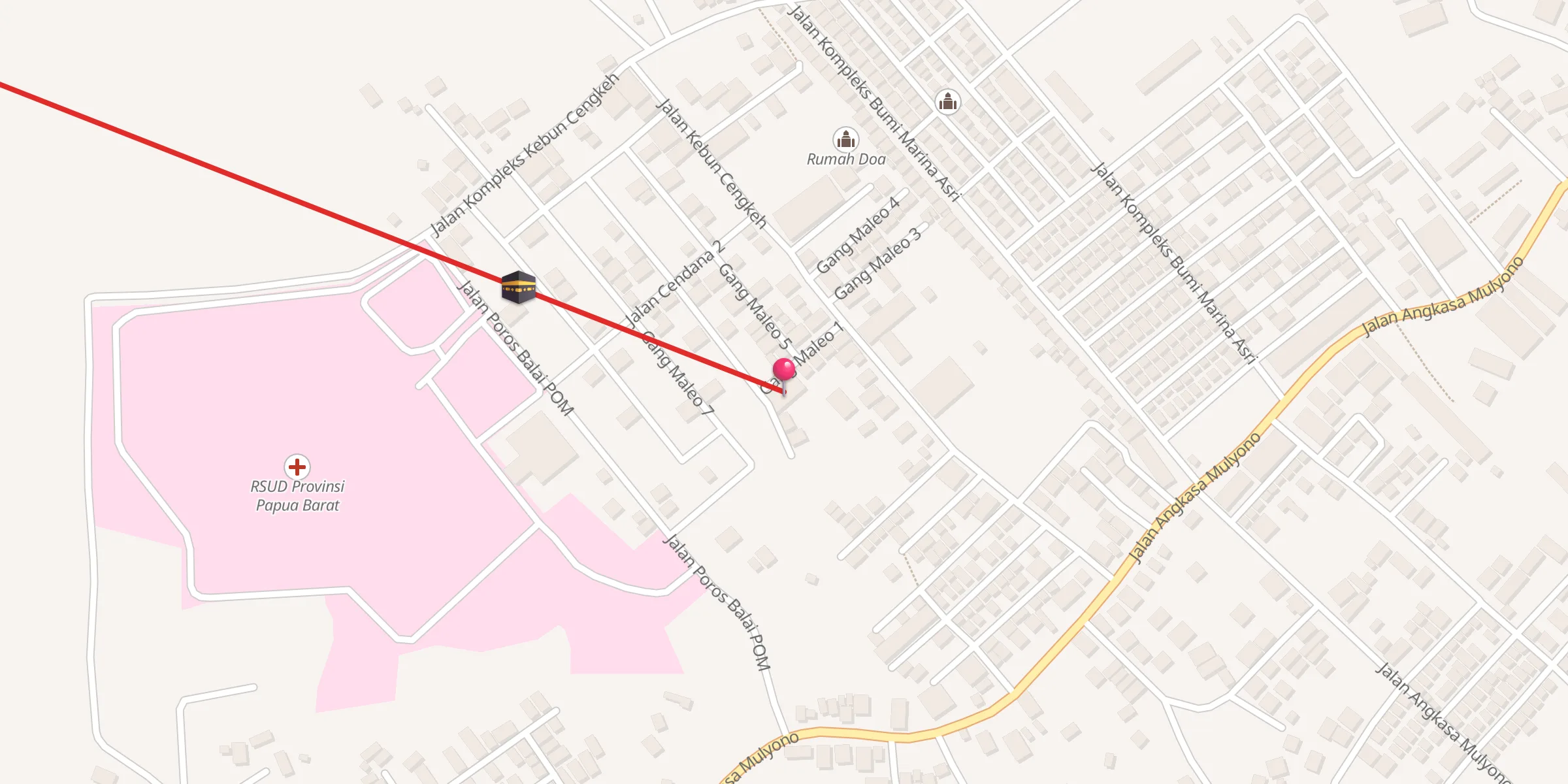 Carte de localisation : Mesjid Baitul Makmur
