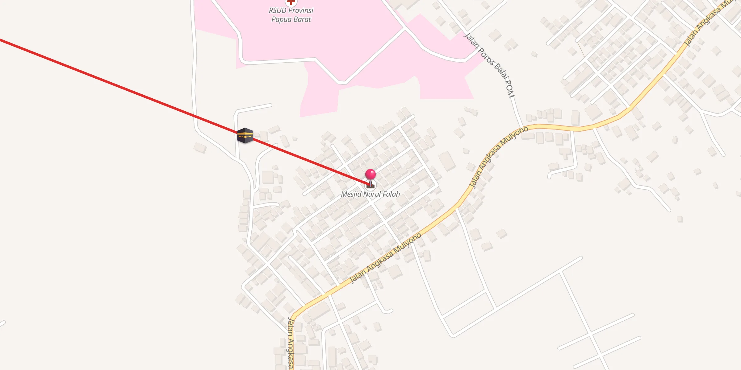 Carte de localisation : Mesjid Nurul Falah
