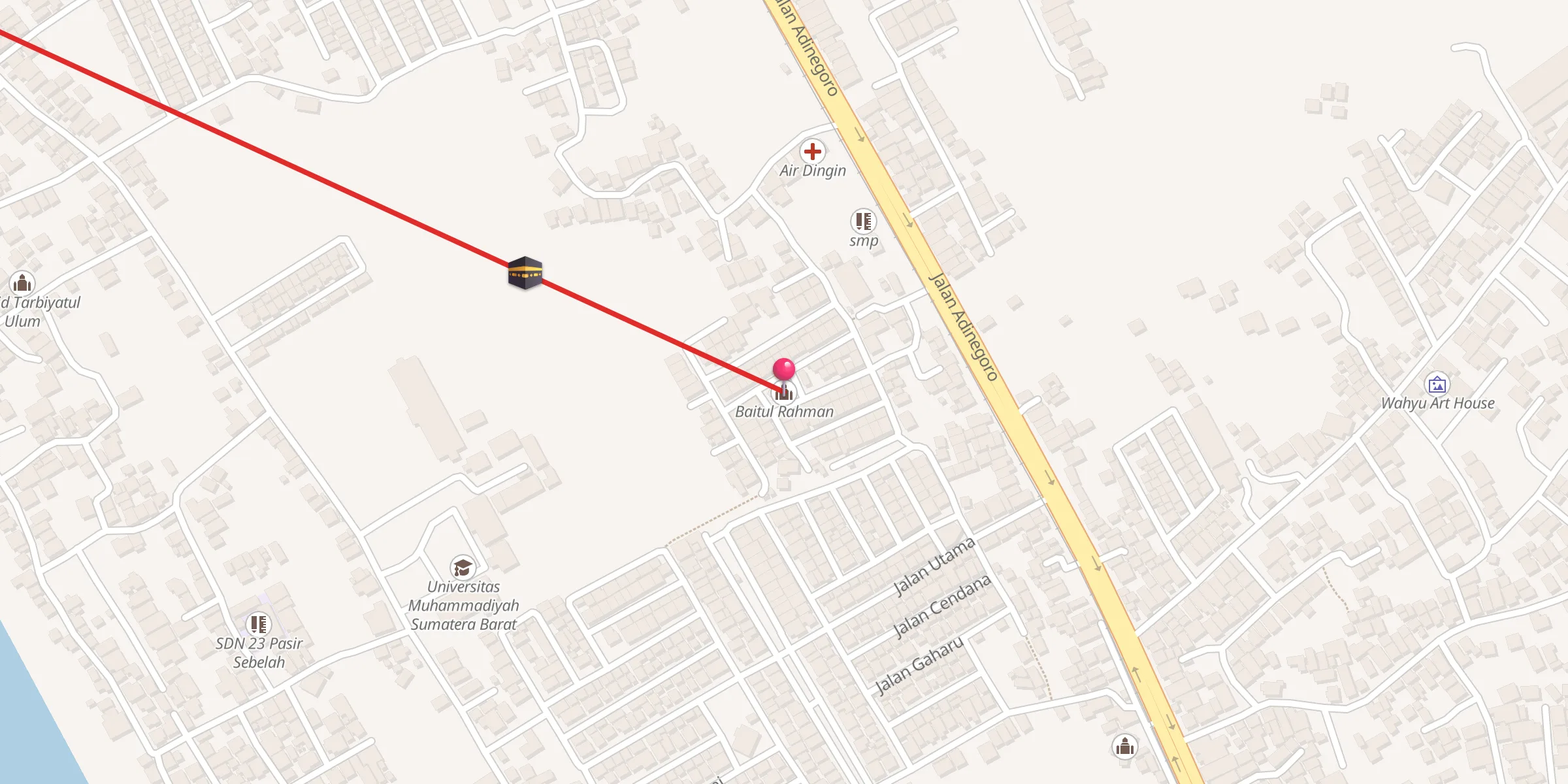 Carte de localisation : Baitul Rahman