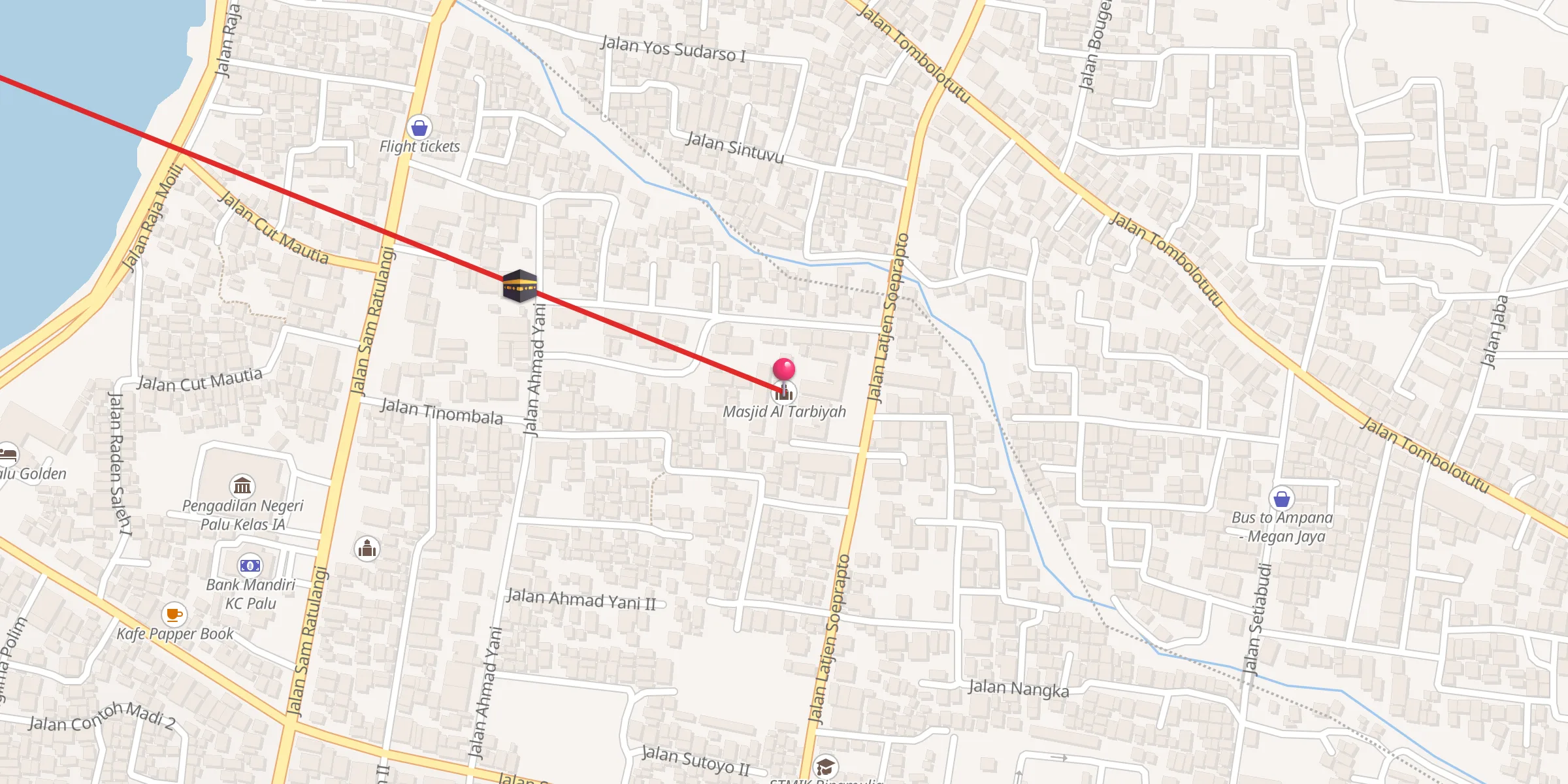Carte de localisation : Masjid Al Tarbiyah