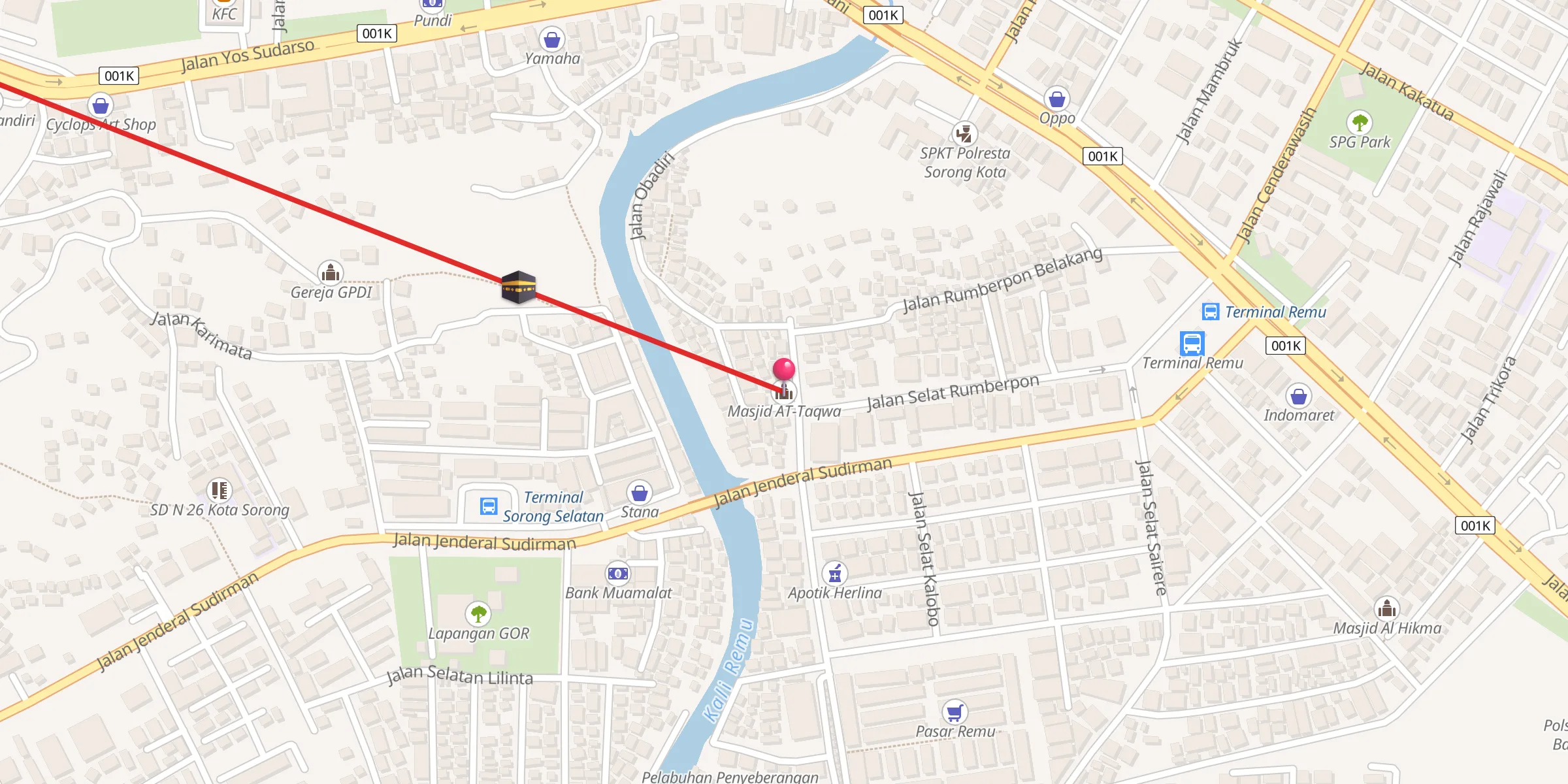 Carte de localisation : Masjid AT-Taqwa