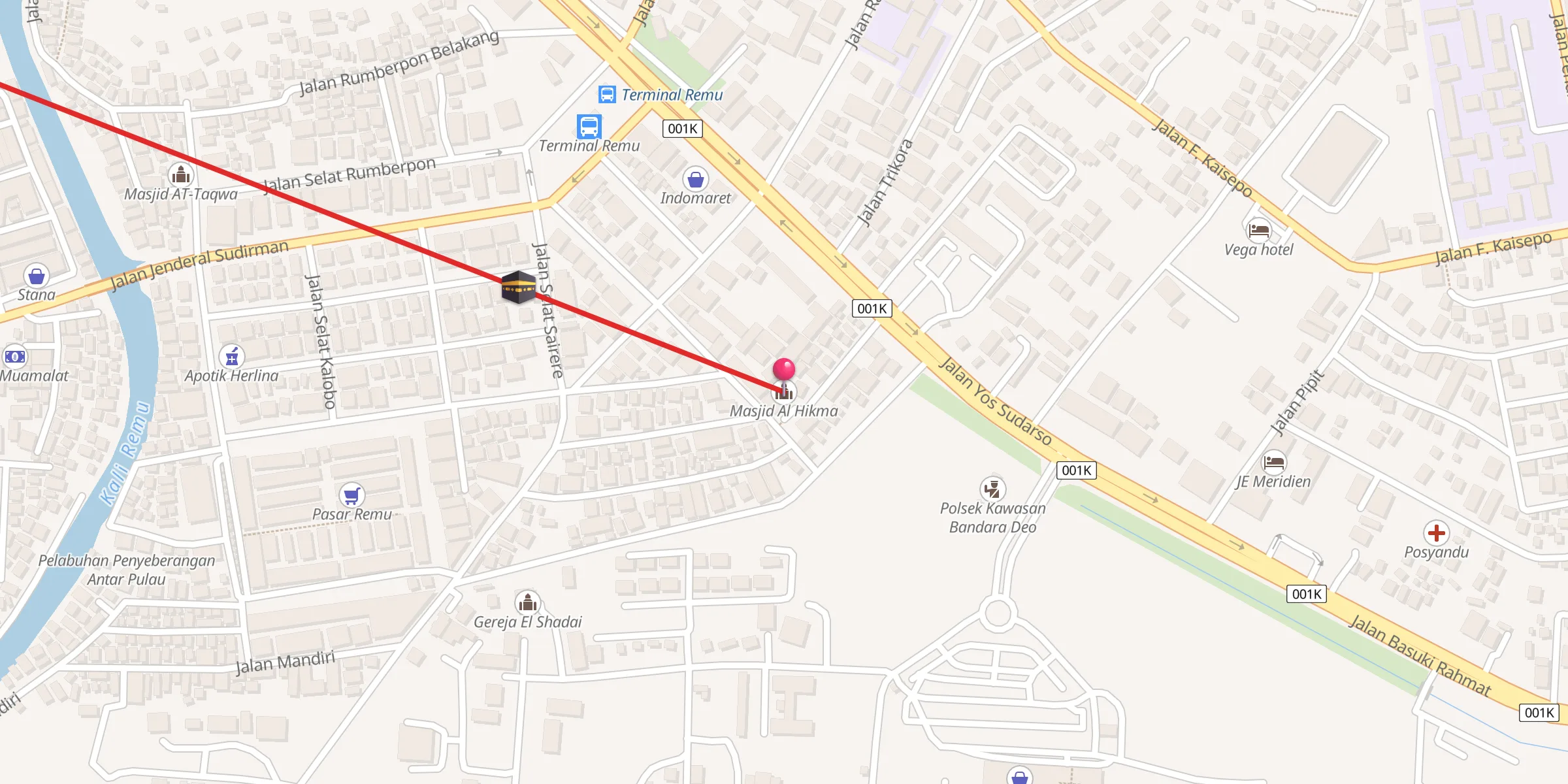 Carte de localisation : Masjid Al Hikma