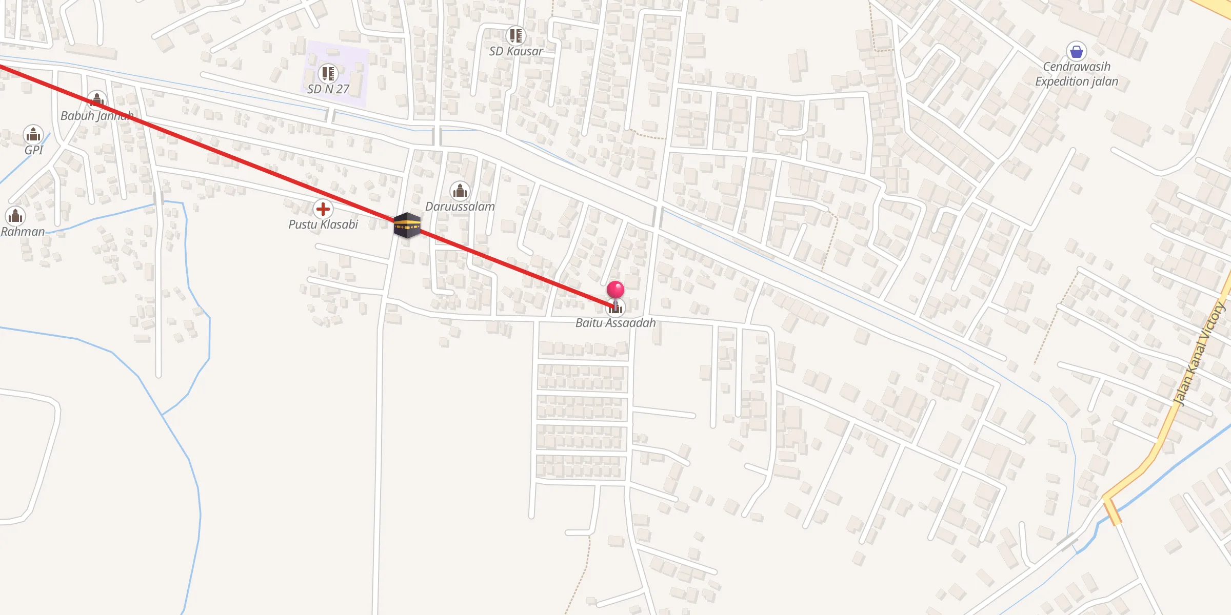 Carte de localisation : Baitu Assaadah