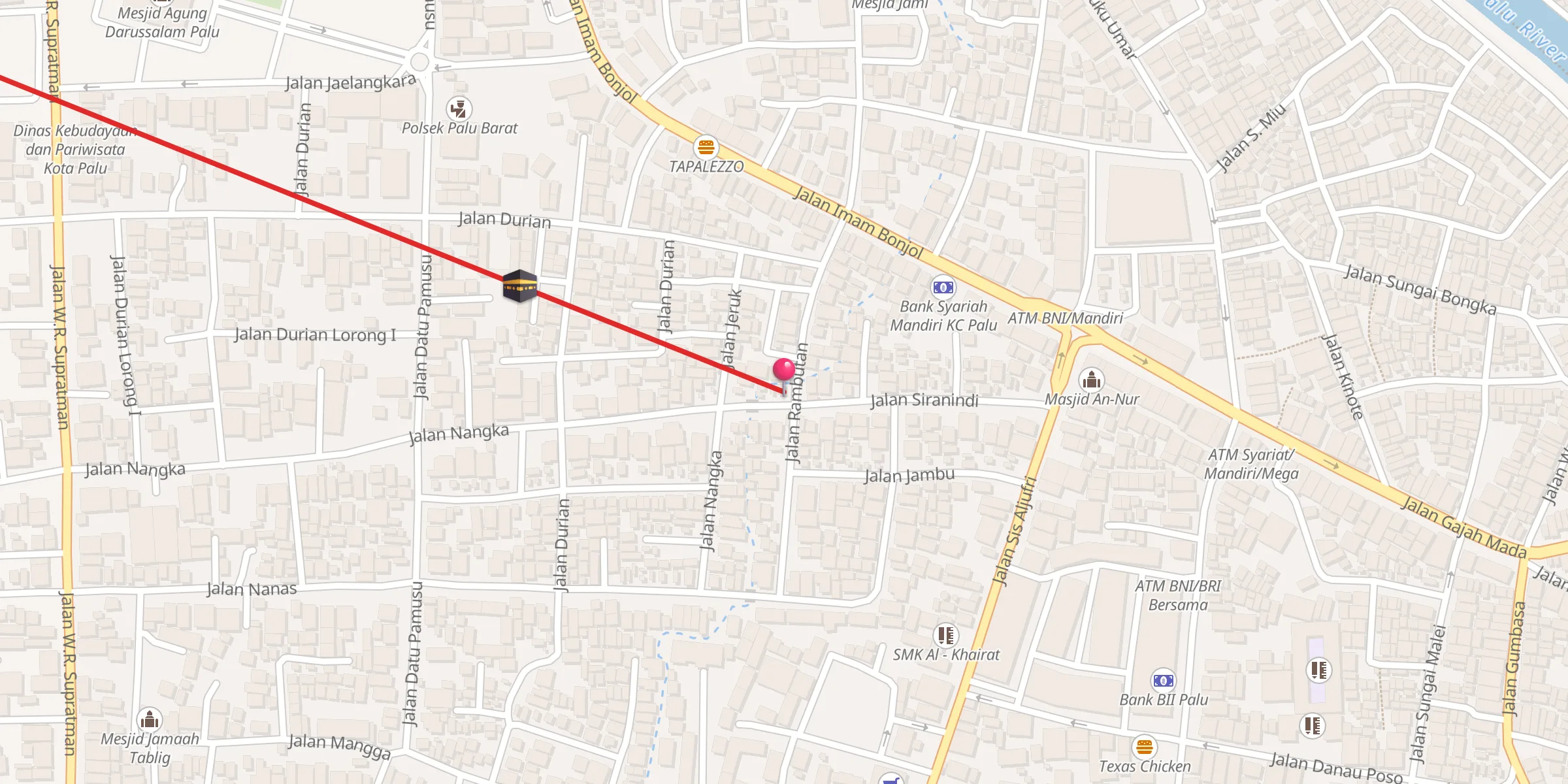 Carte de localisation : Masjid Al Ikhsan
