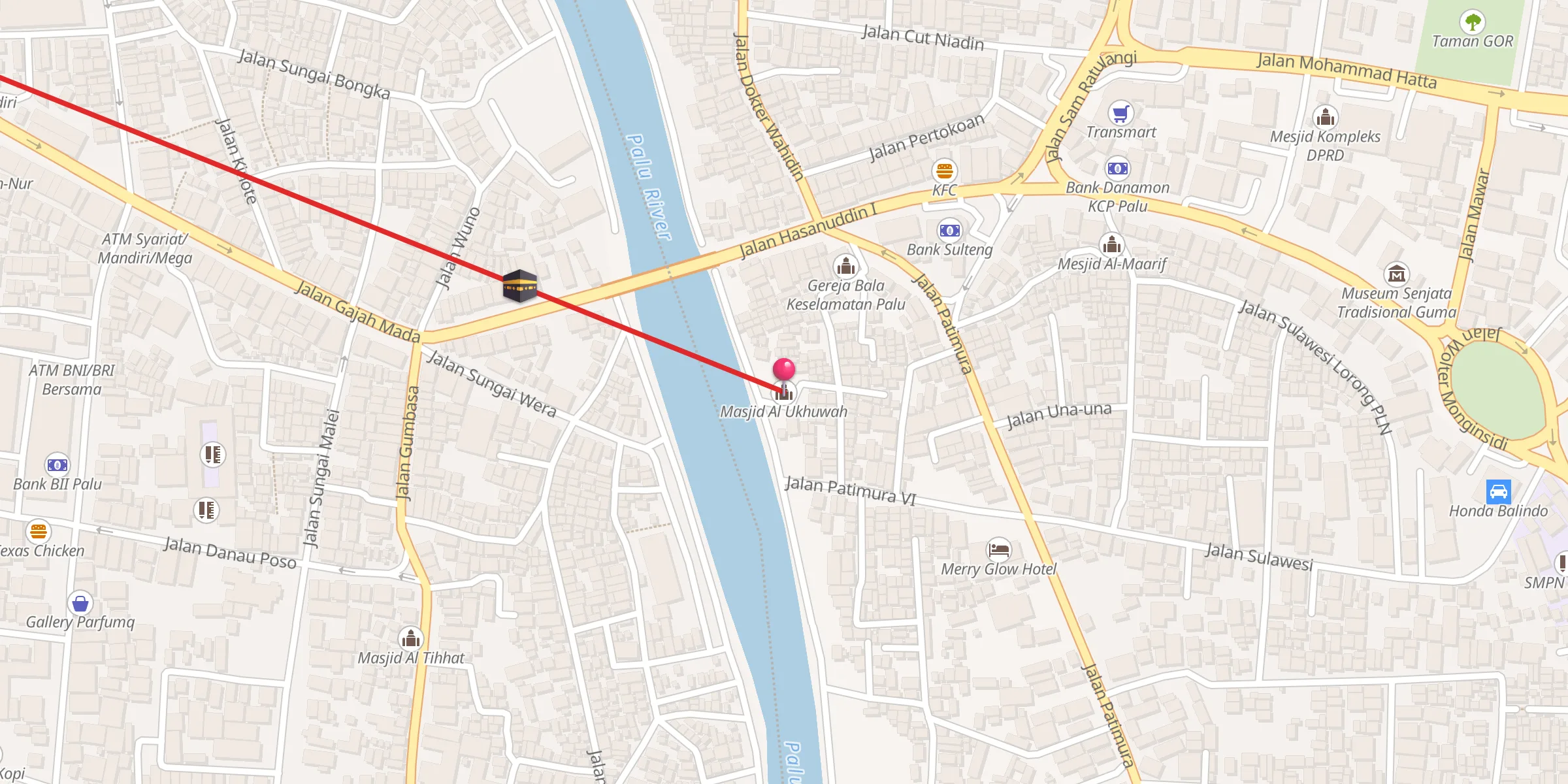Carte de localisation : Masjid Al Ukhuwah