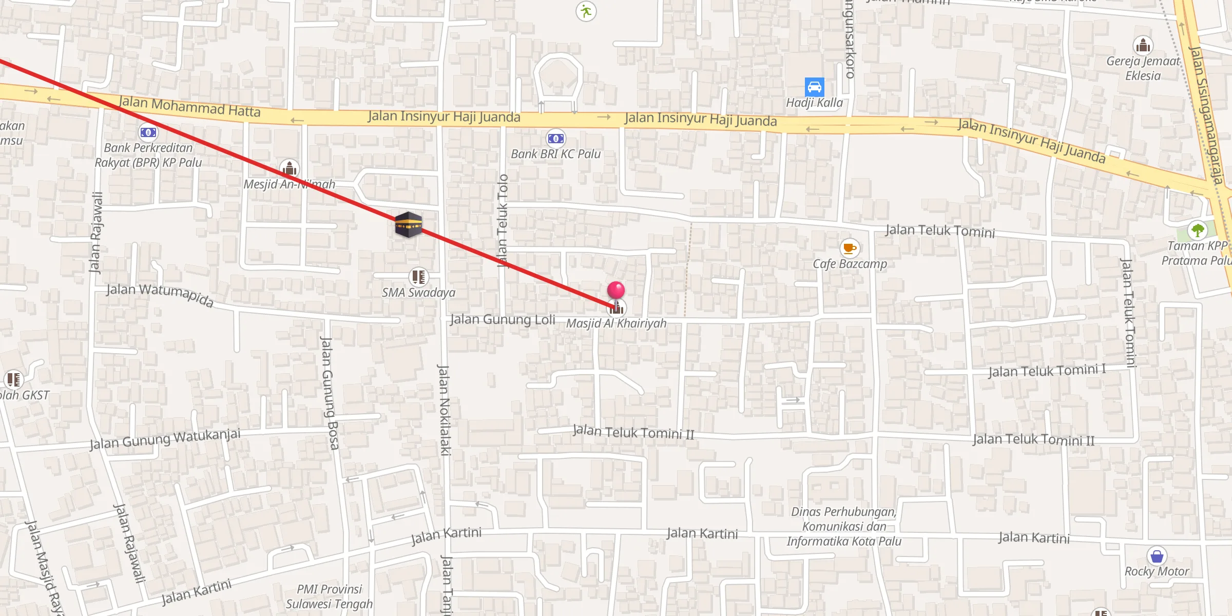 Carte de localisation : Masjid Al Khairiyah