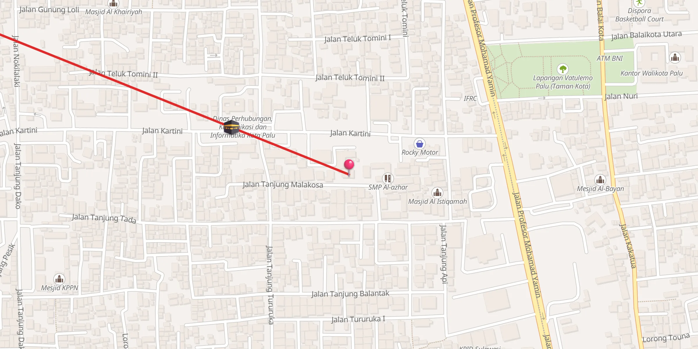 Carte de localisation : MASJID AL AMANAH BPN