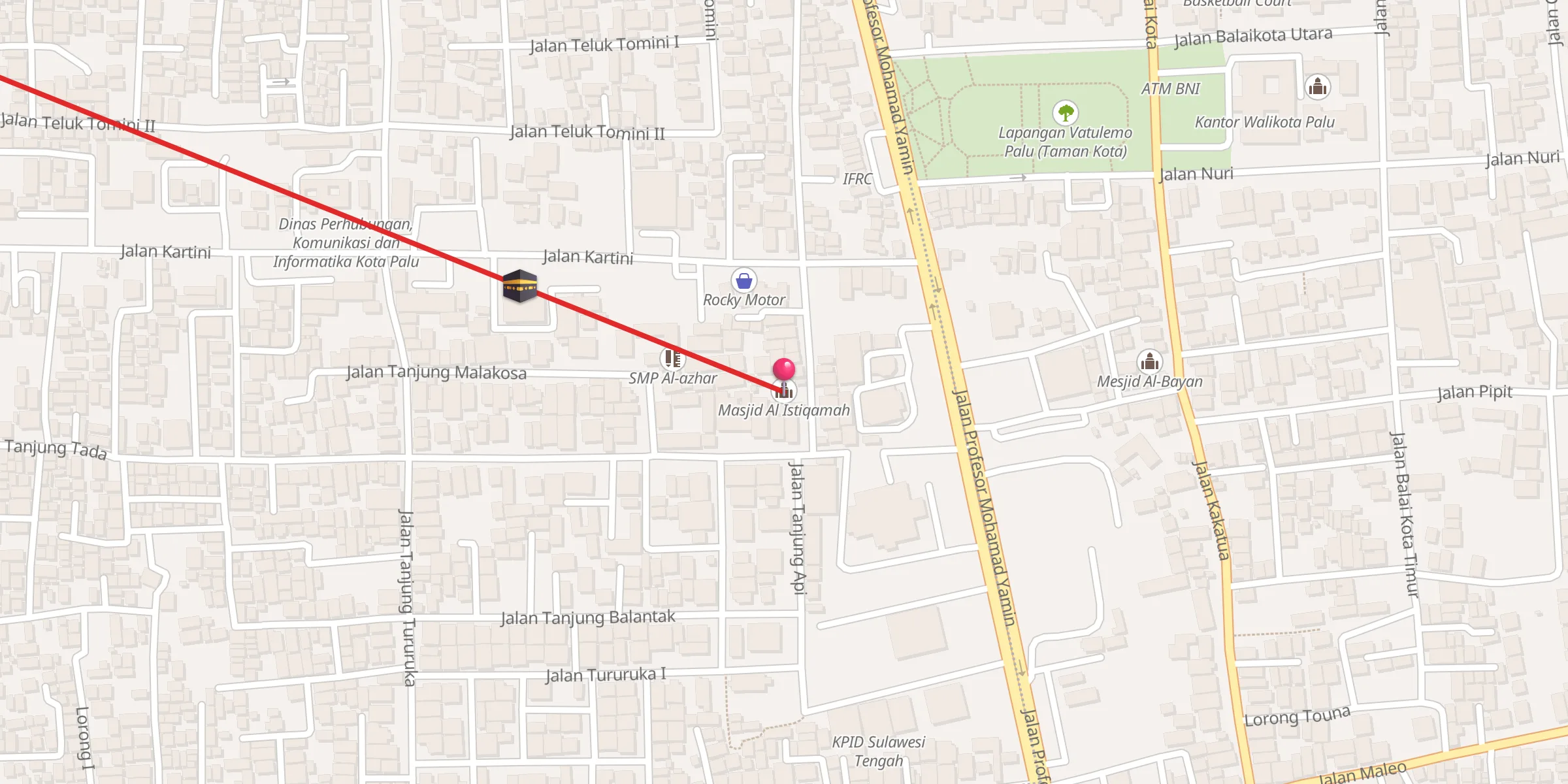 Carte de localisation : Masjid Al Istiqamah