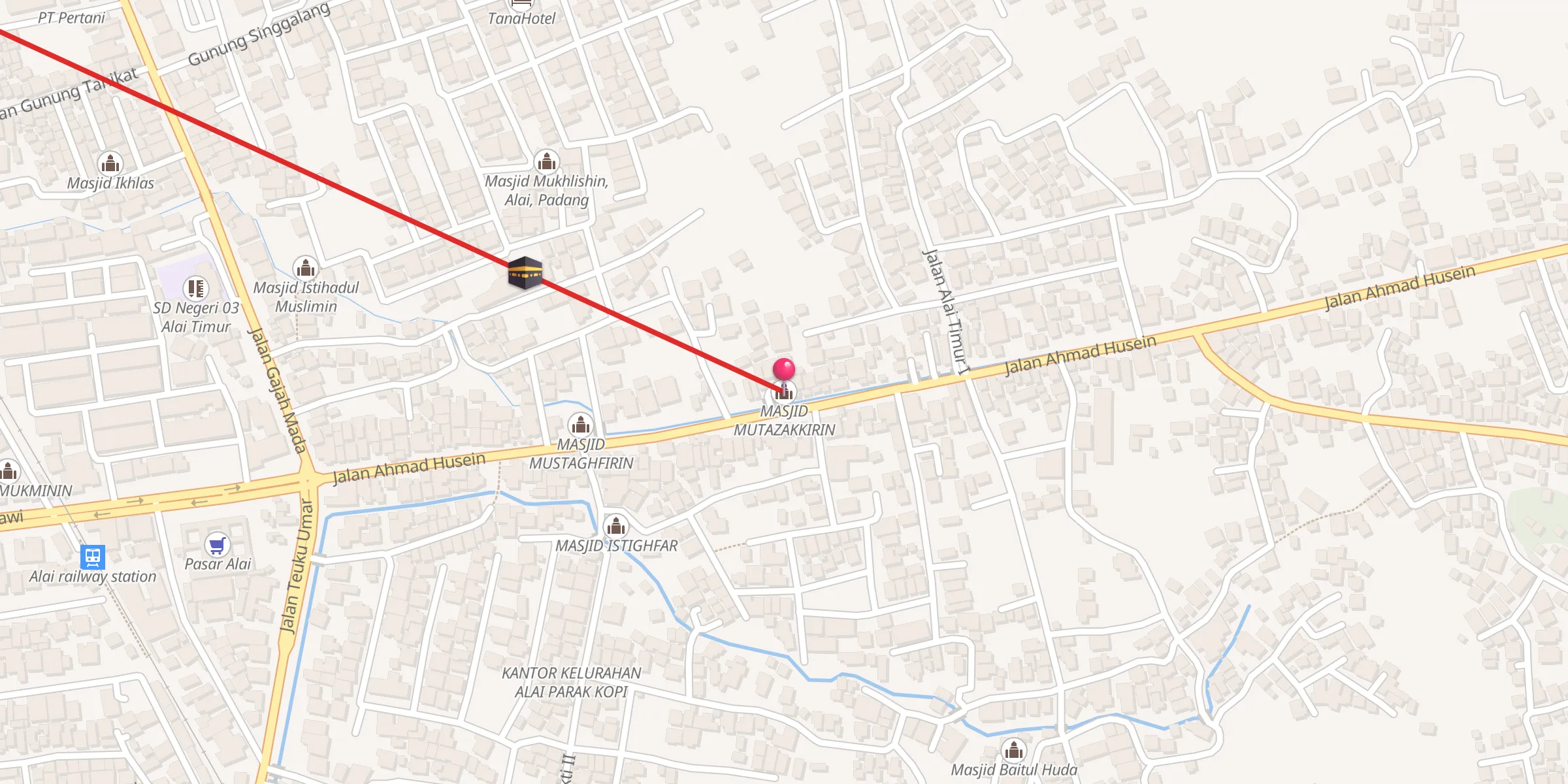 Carte de localisation : MASJID MUTAZAKKIRIN