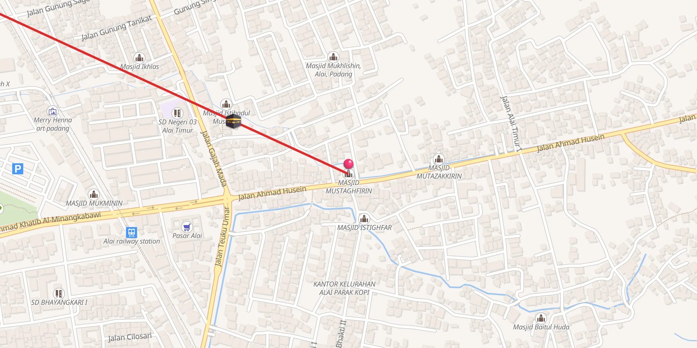 Carte de localisation : MASJID MUSTAGHFIRIN