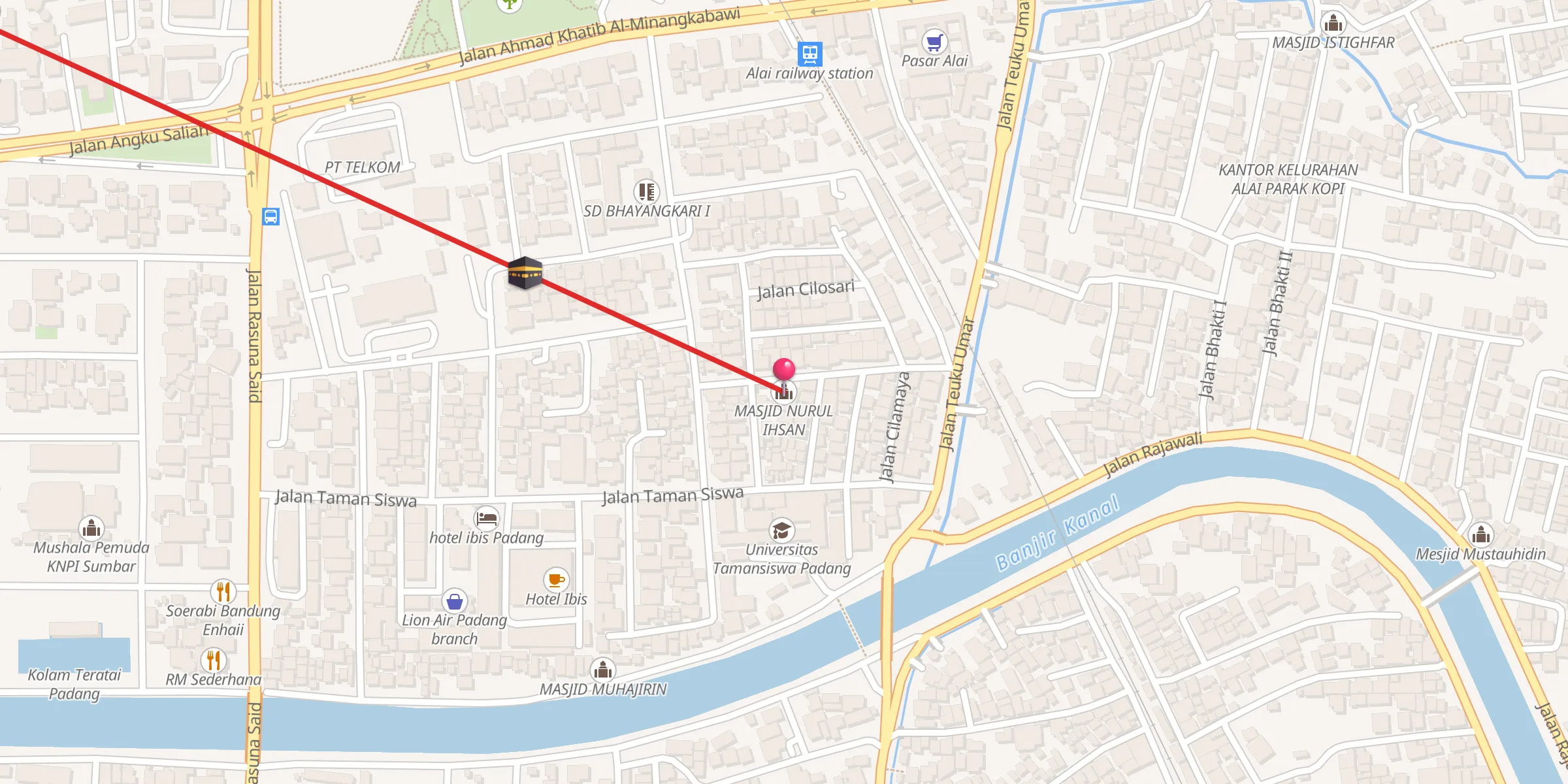 Carte de localisation : MASJID NURUL IHSAN