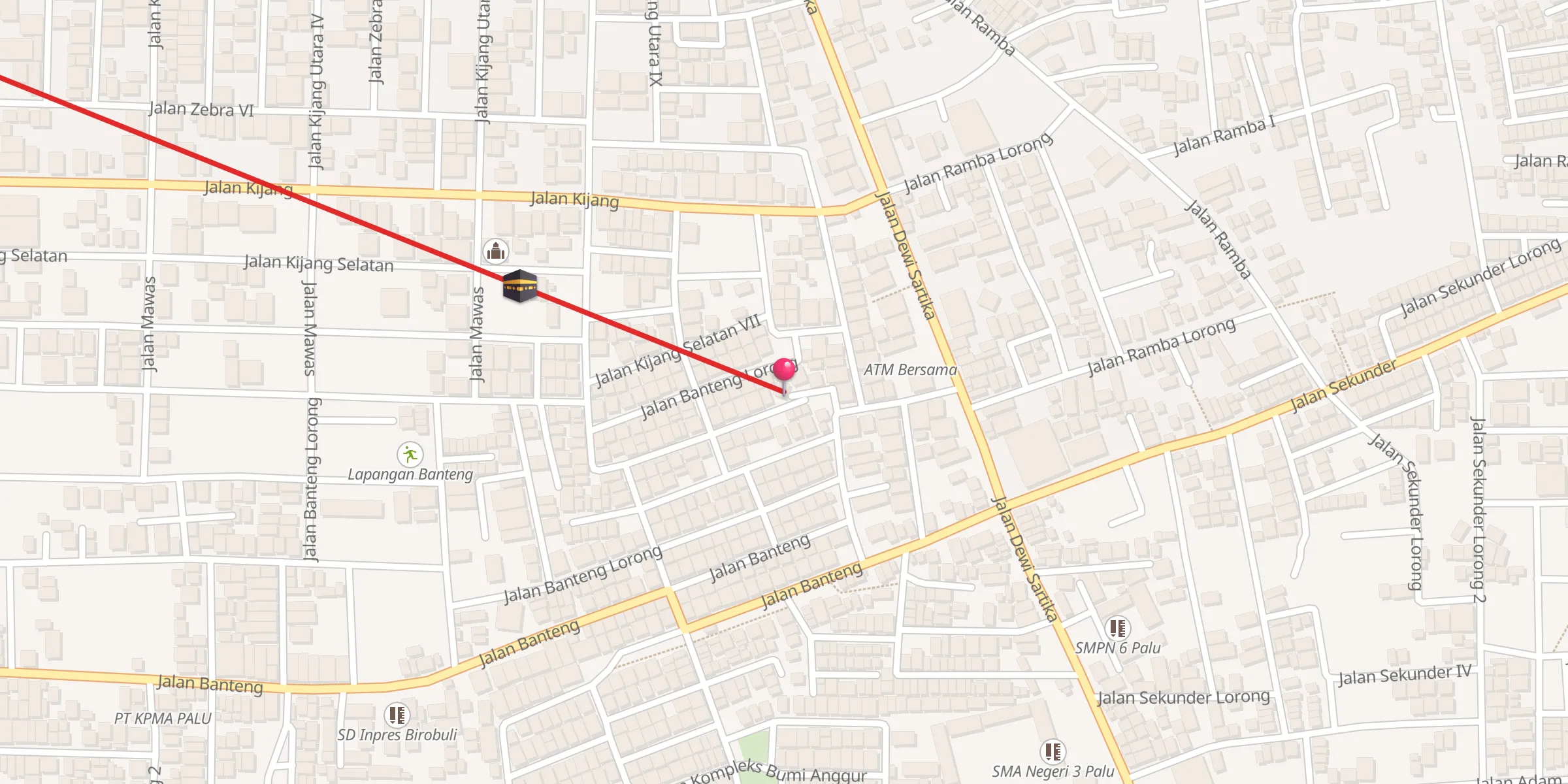 Carte de localisation : Masjid Al Ikhwan