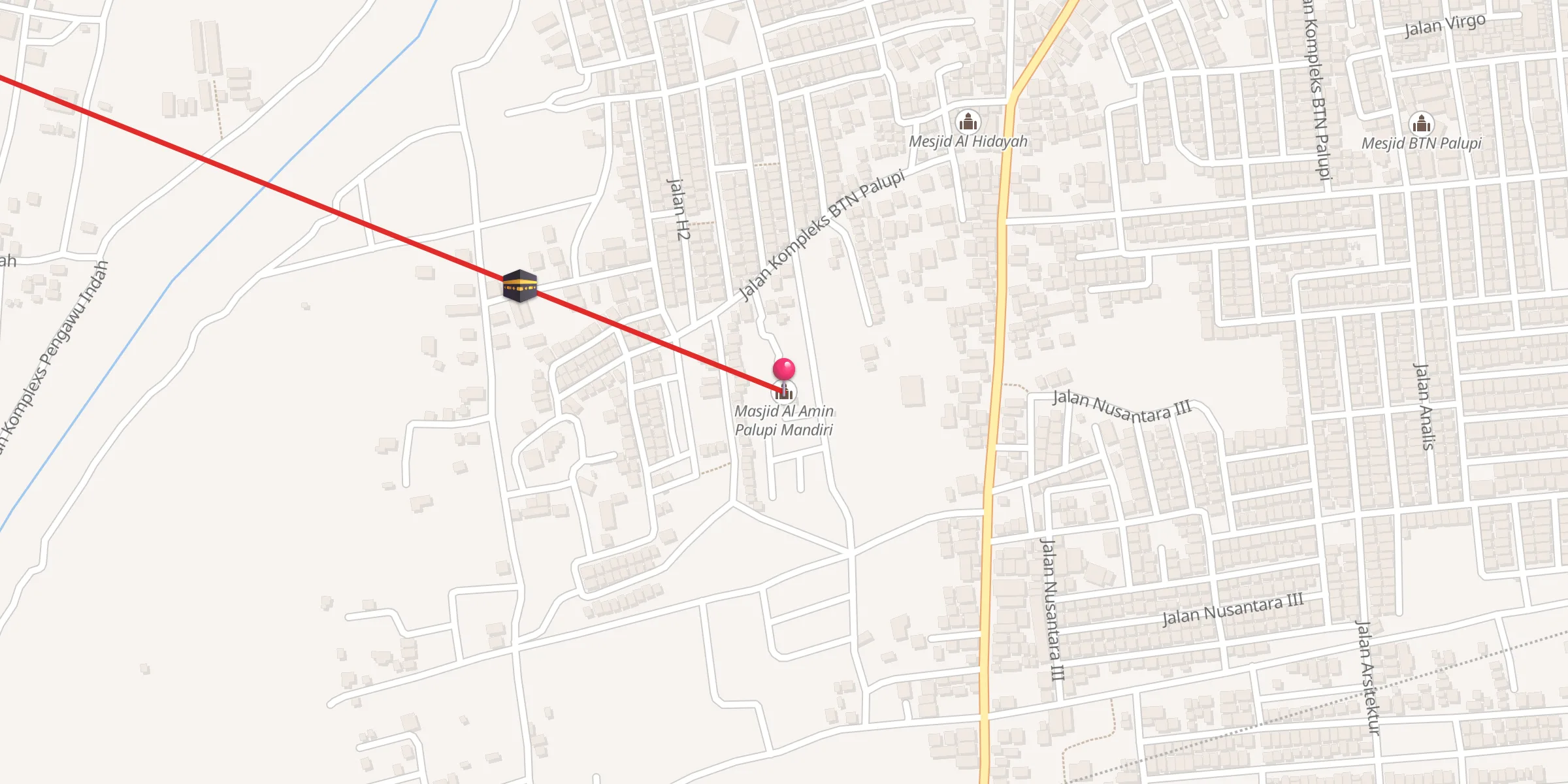 Carte de localisation : Masjid Al Amin Palupi Mandiri