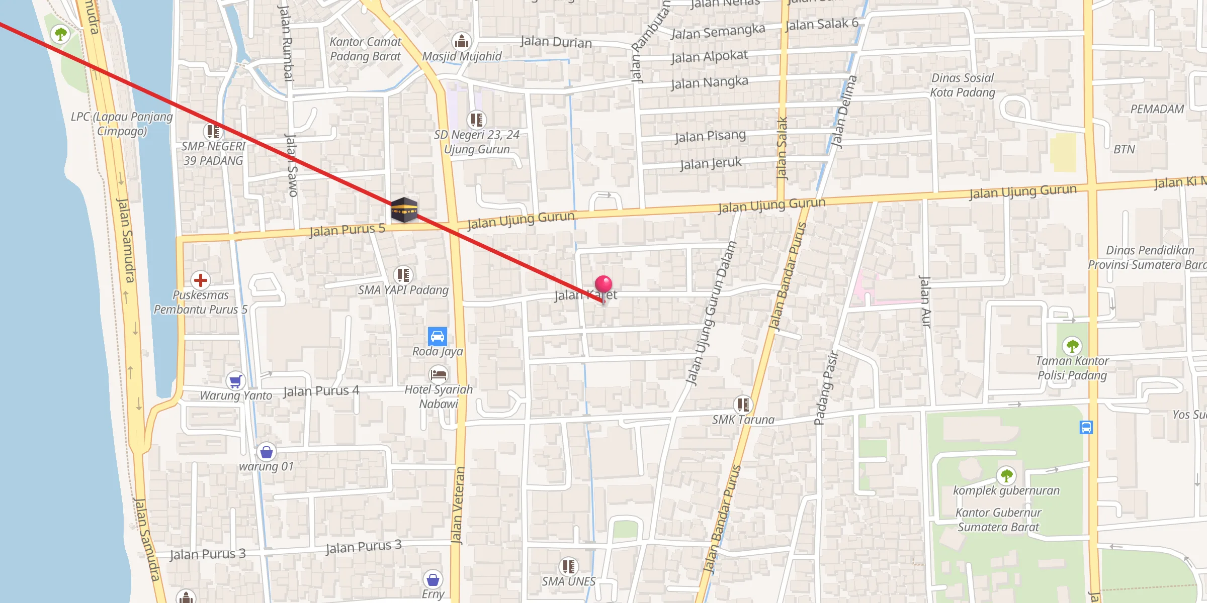 Carte de localisation : MASJID AL HIDAYAH