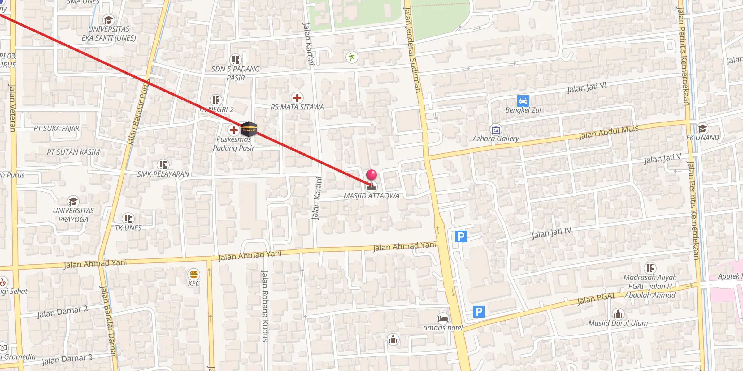 Carte de localisation : MASJID ATTAQWA