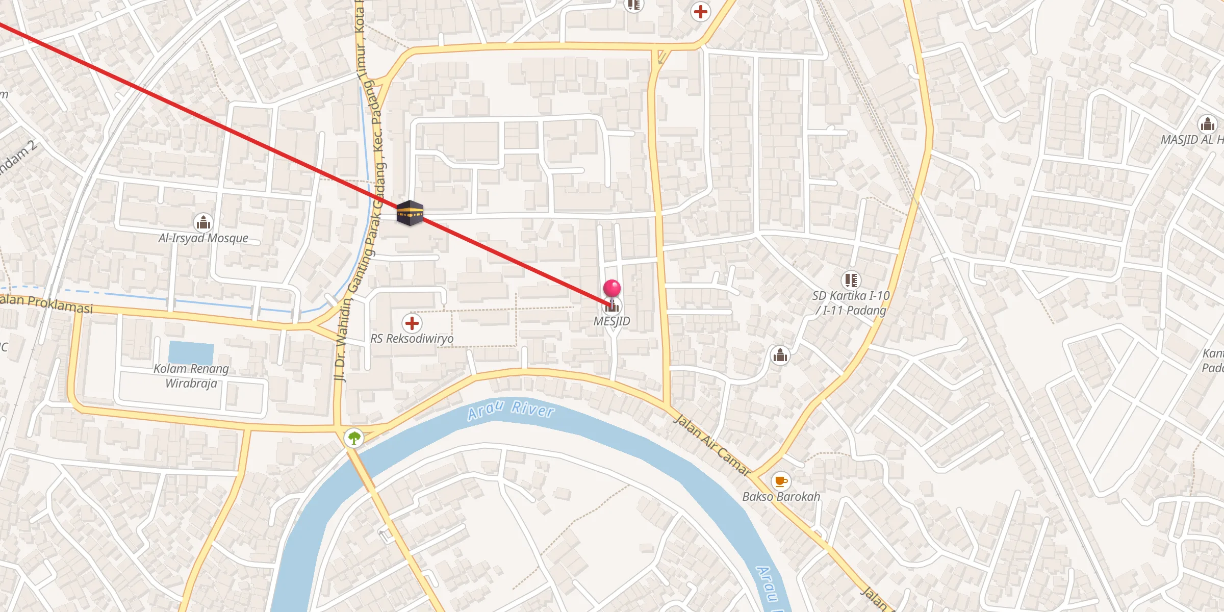 Carte de localisation : MESJID