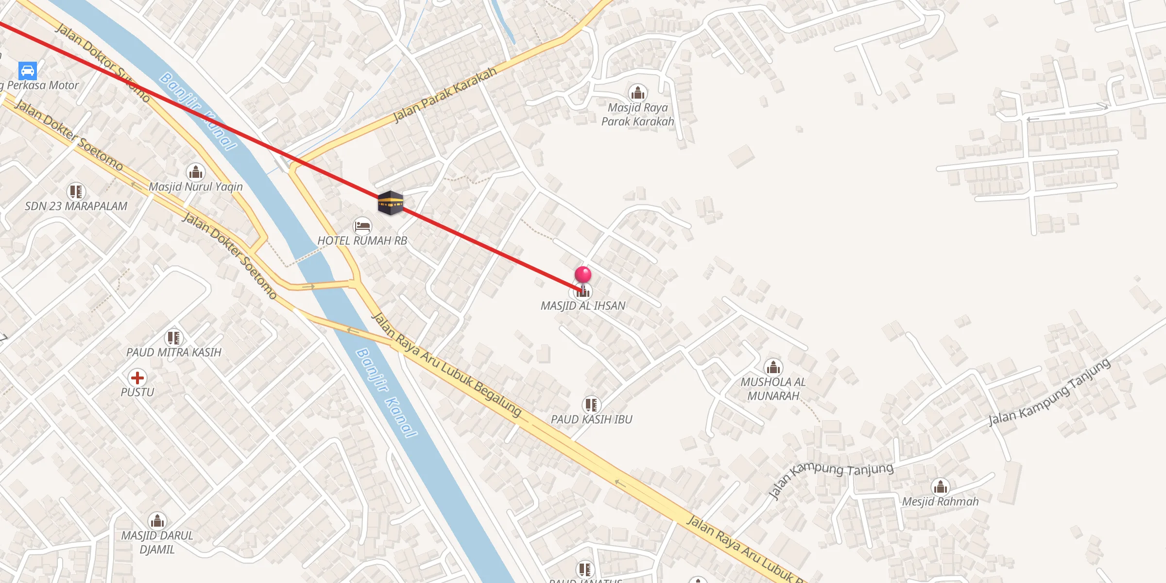 Carte de localisation : MASJID AL IHSAN