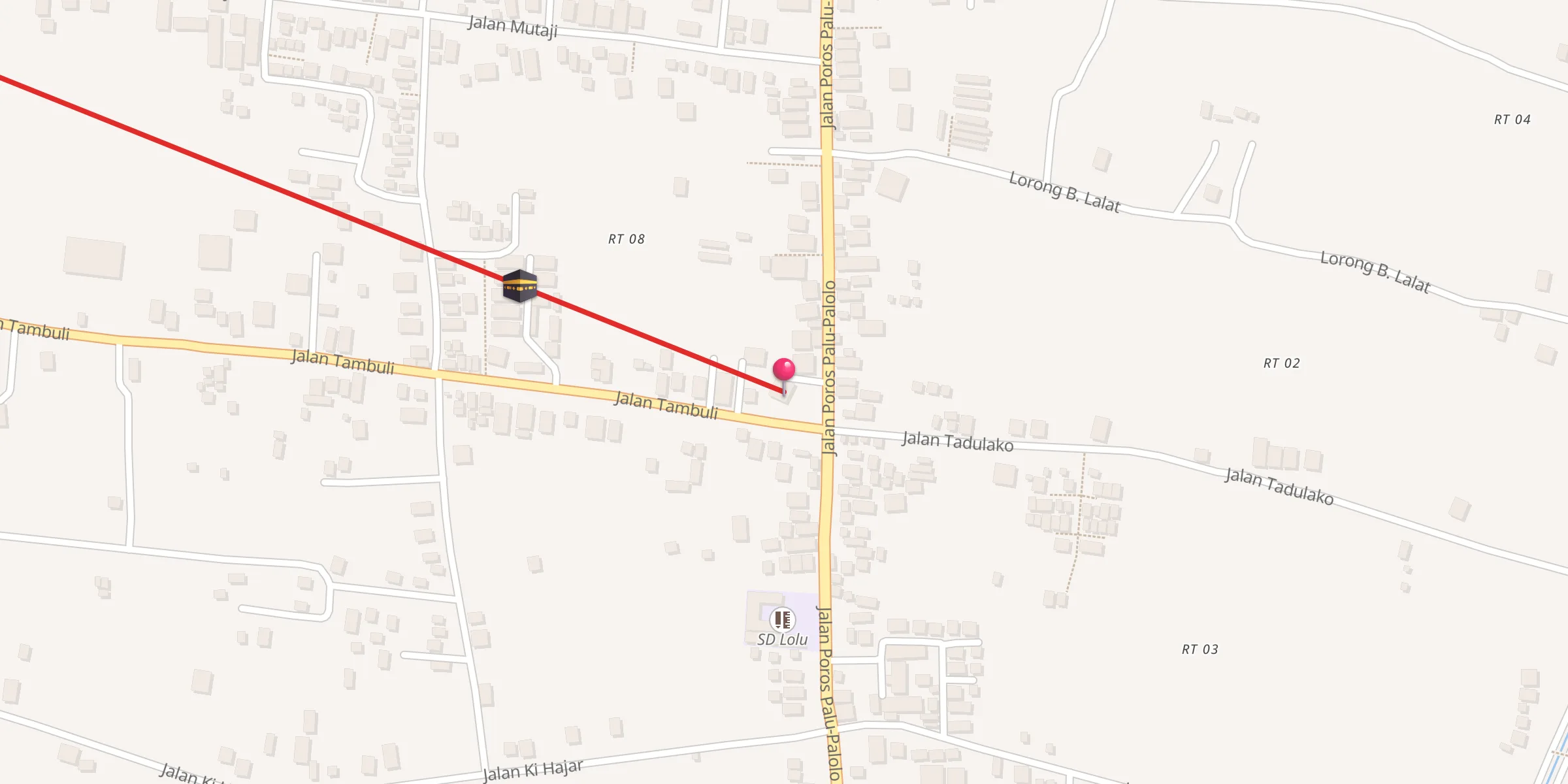 Carte de localisation : Masjid Al Falah