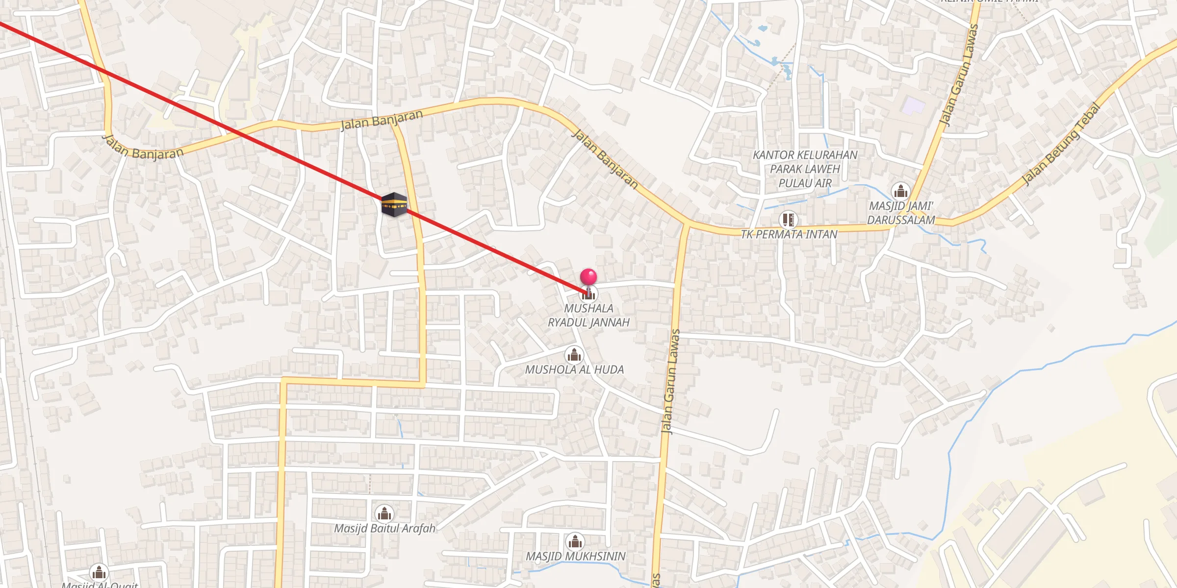 Carte de localisation : MUSHALA RYADUL JANNAH