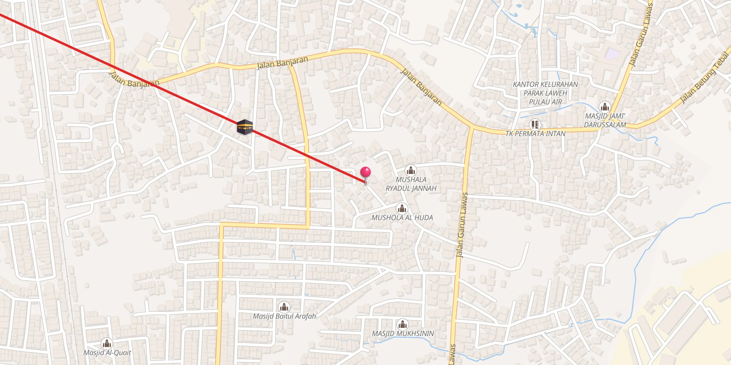 Carte de localisation : MUSHALA JIHADUL MUSLIMIN