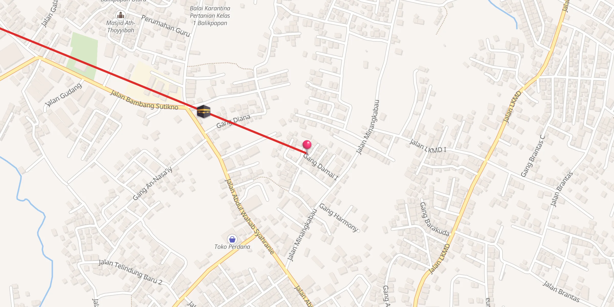 Carte de localisation : Masjid Addiniyyah