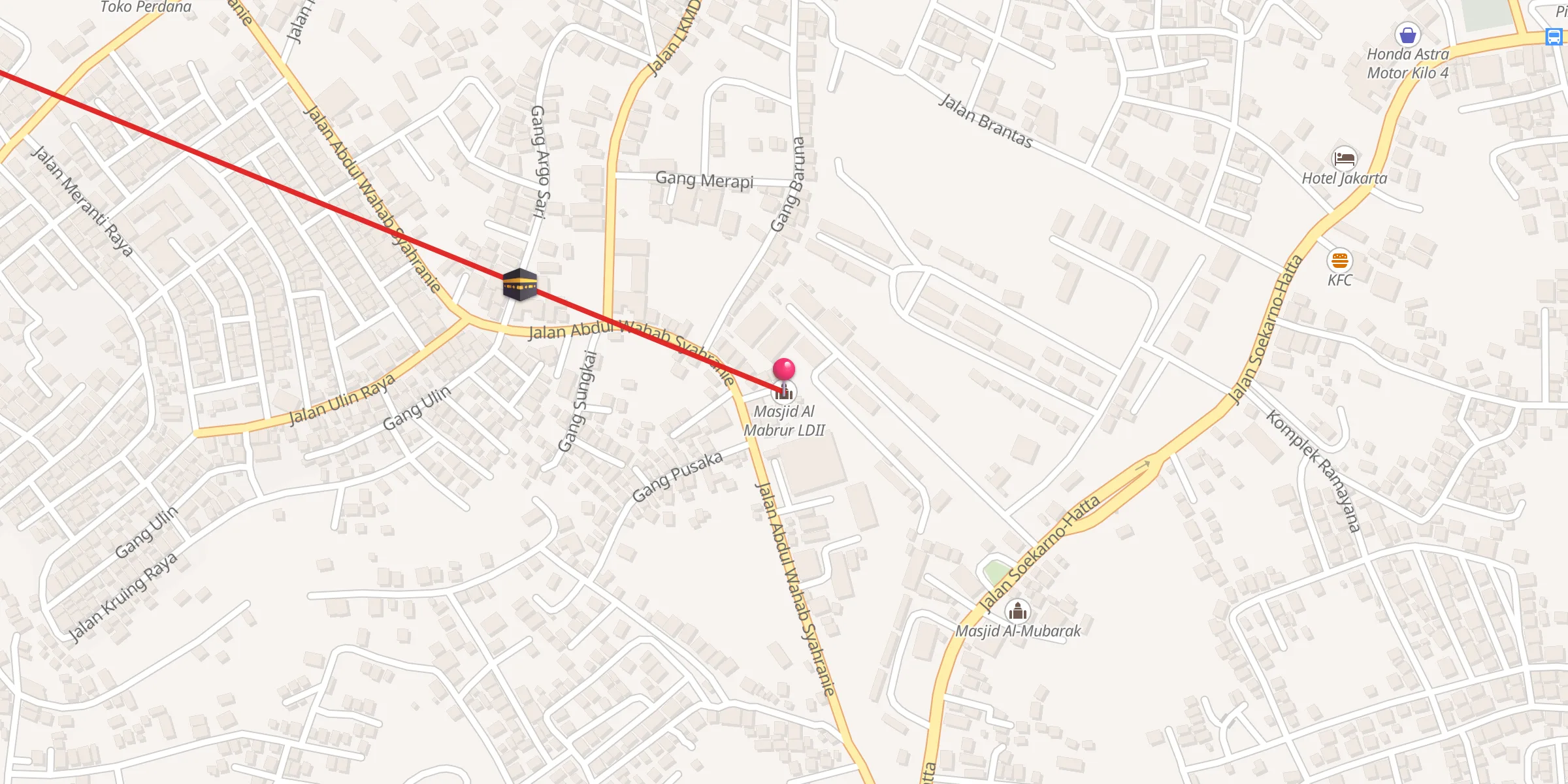 Carte de localisation : Masjid Al Mabrur LDII