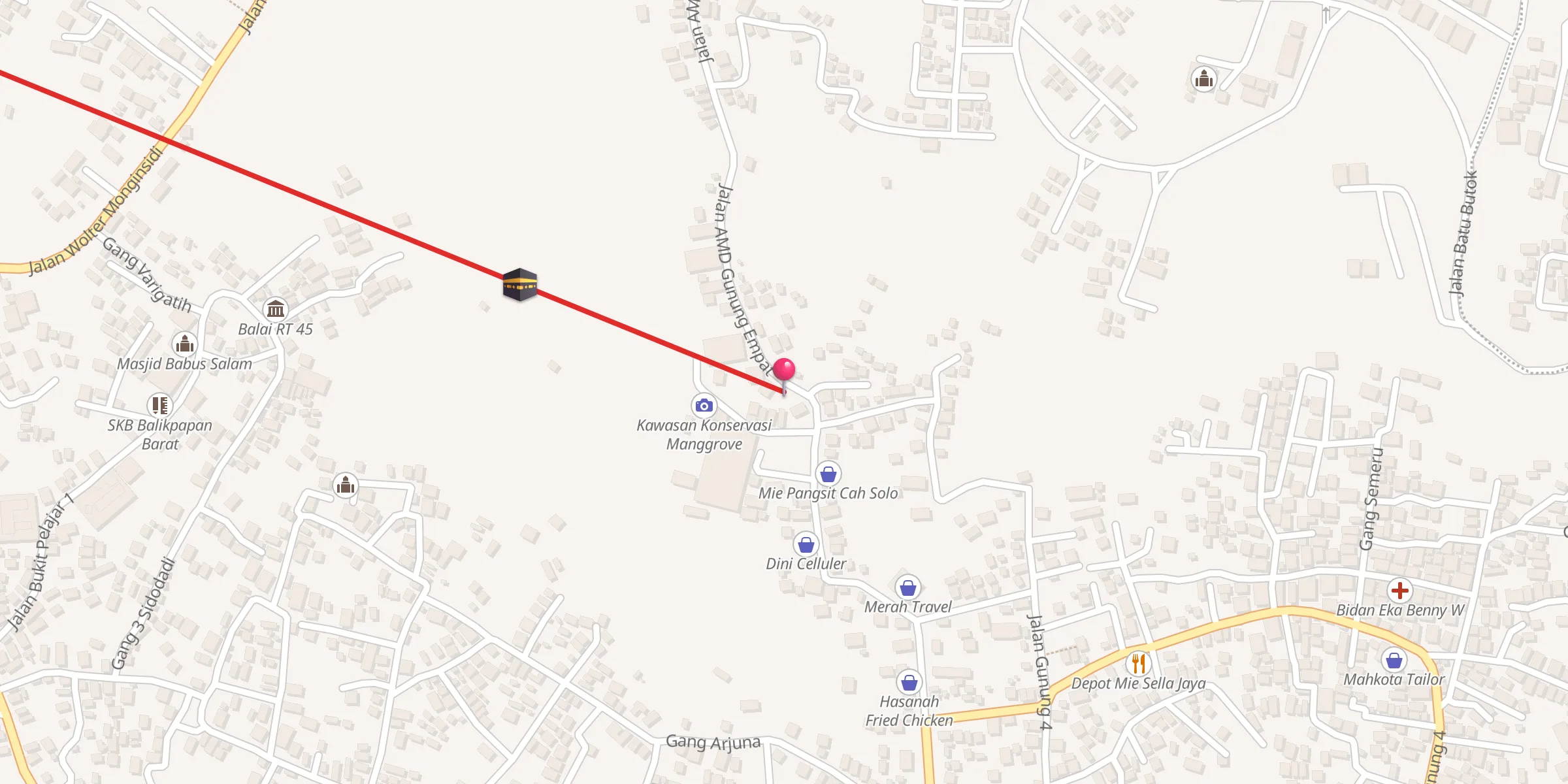 Carte de localisation : Masjid Haya Alas Sholah