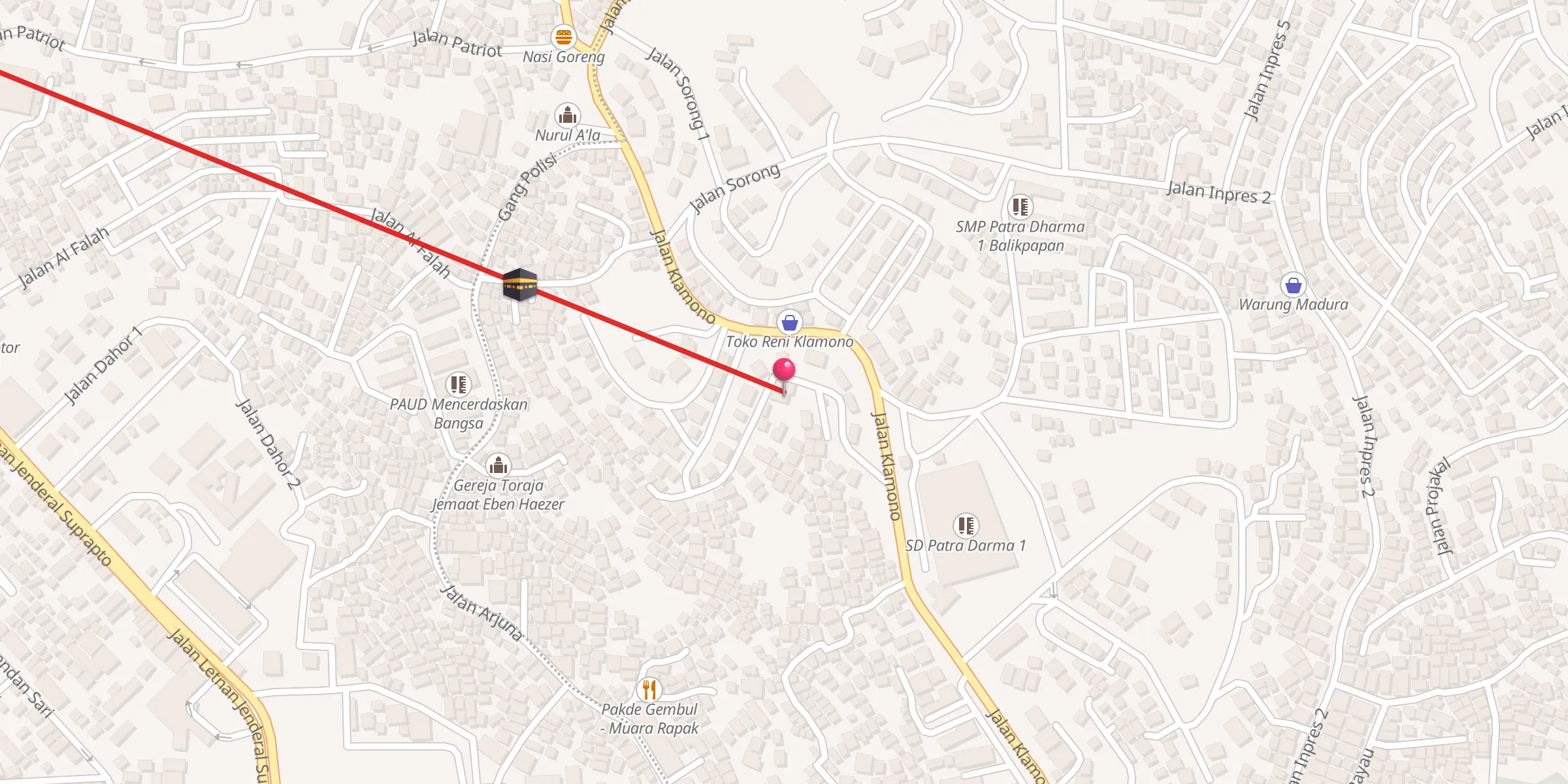 Carte de localisation : Masjid Al Hikmah