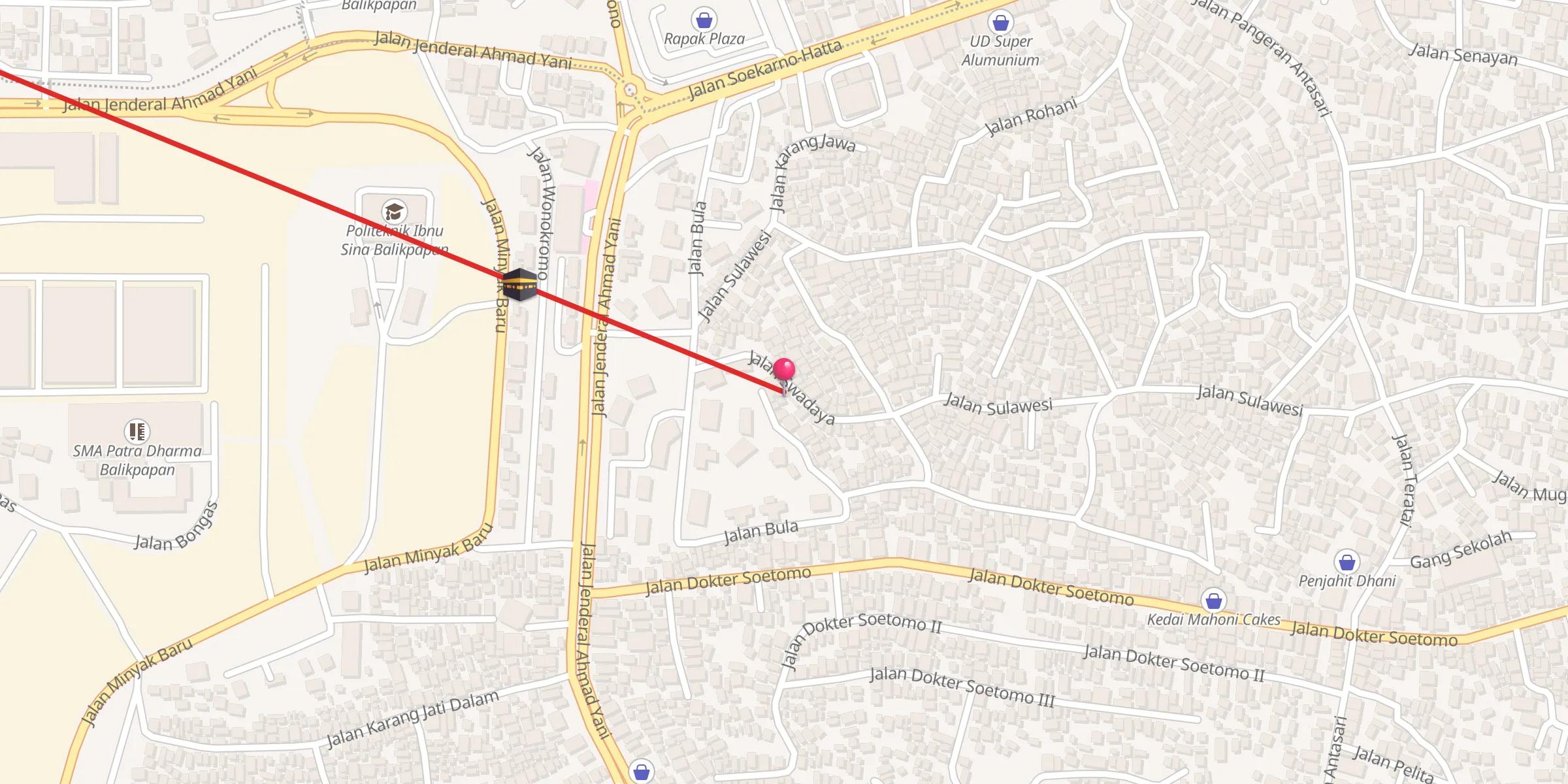 Carte de localisation : Masjid Al Muqorrobin