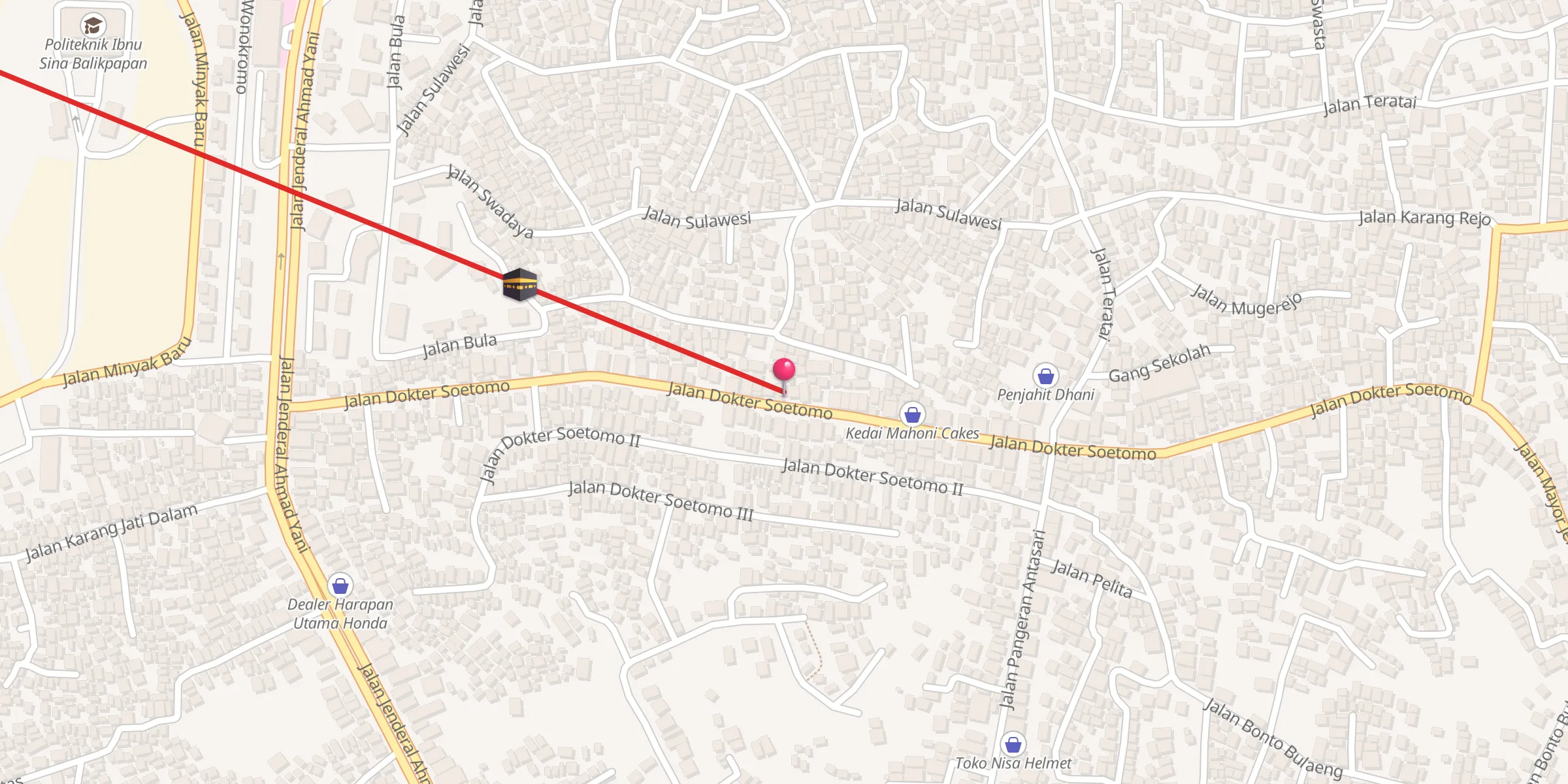 Carte de localisation : Langgar Ar-Ramadhan