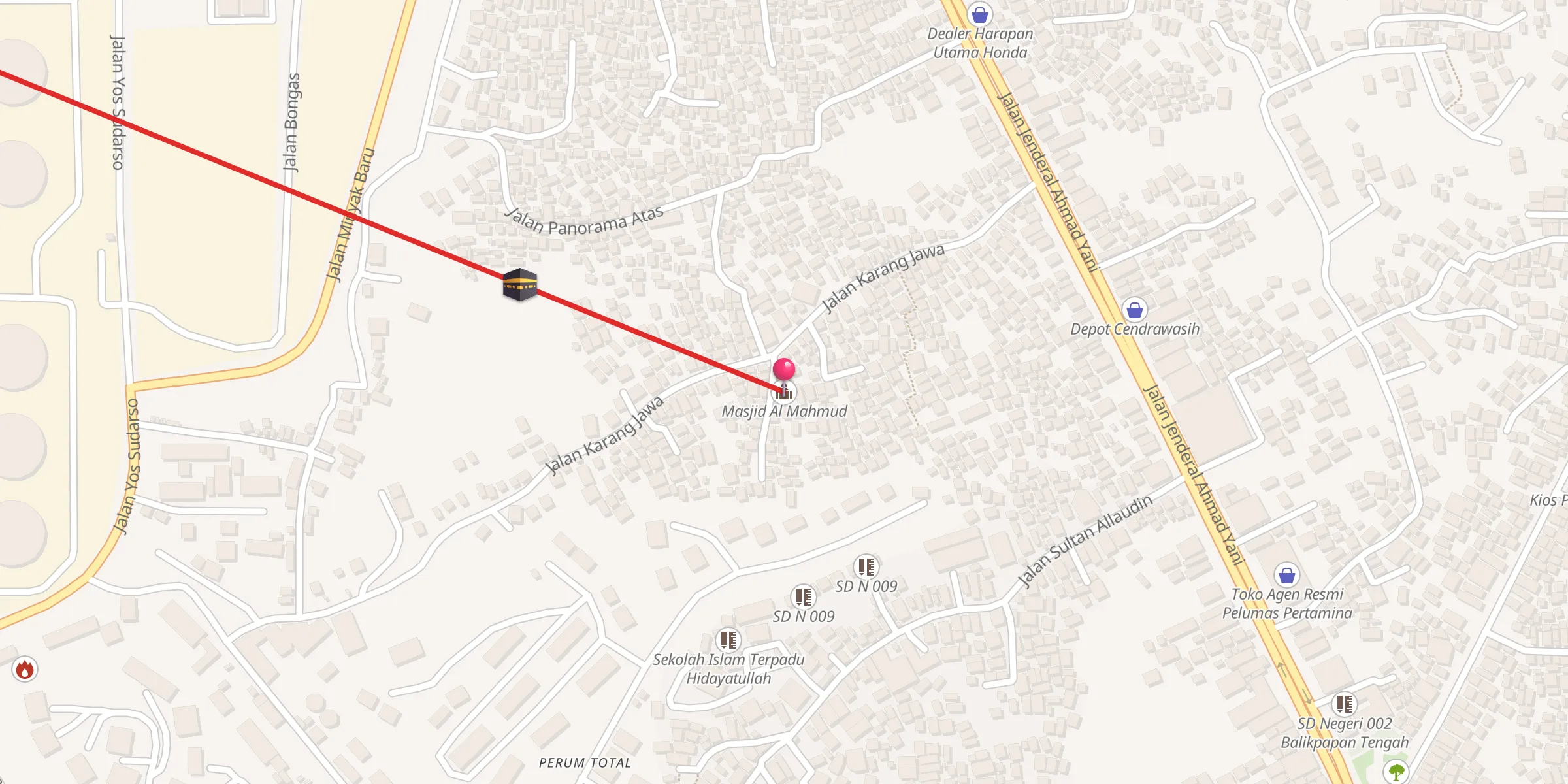 Carte de localisation : Masjid Al Mahmud