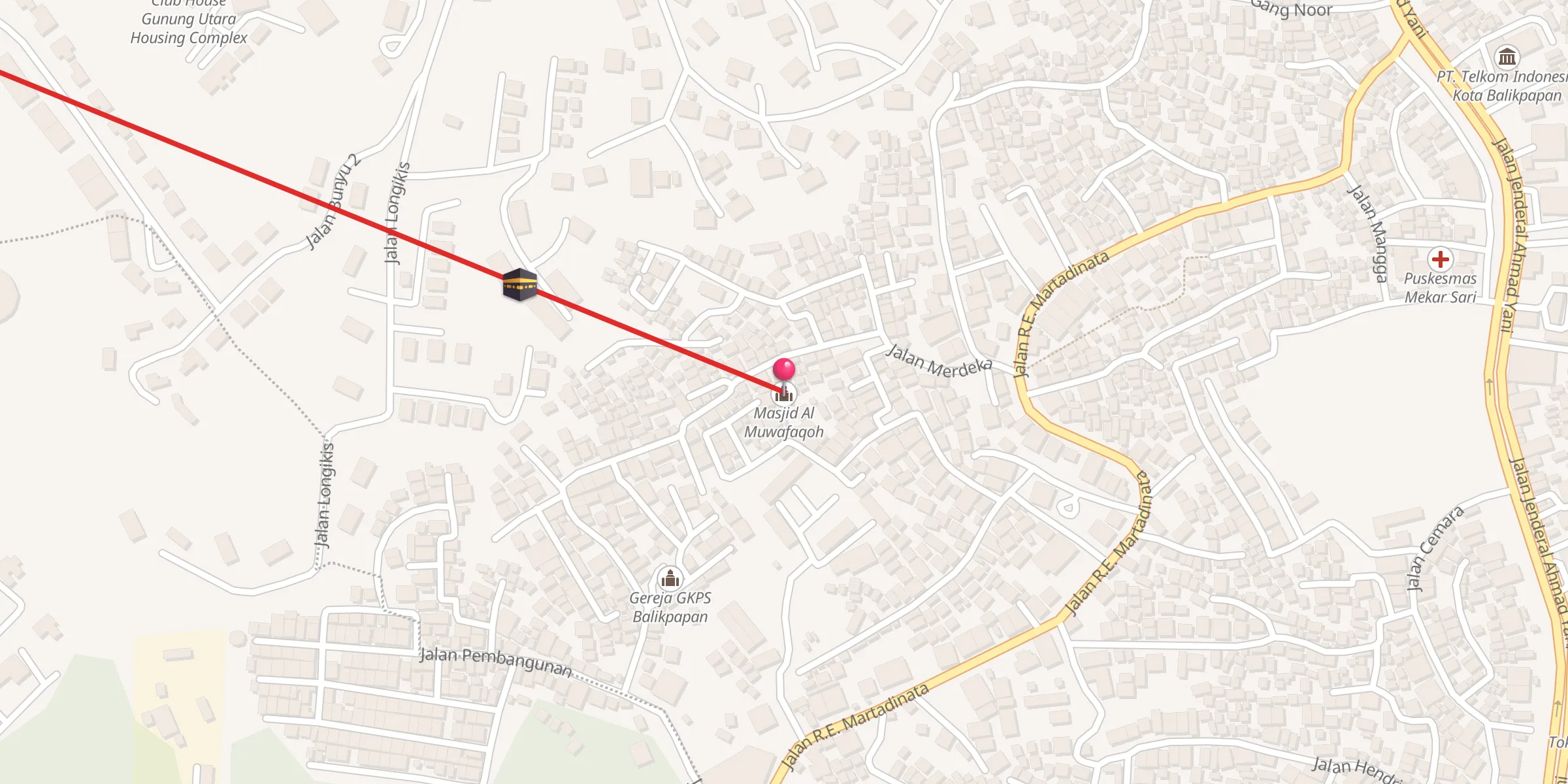 Carte de localisation : Masjid Al Muwafaqoh