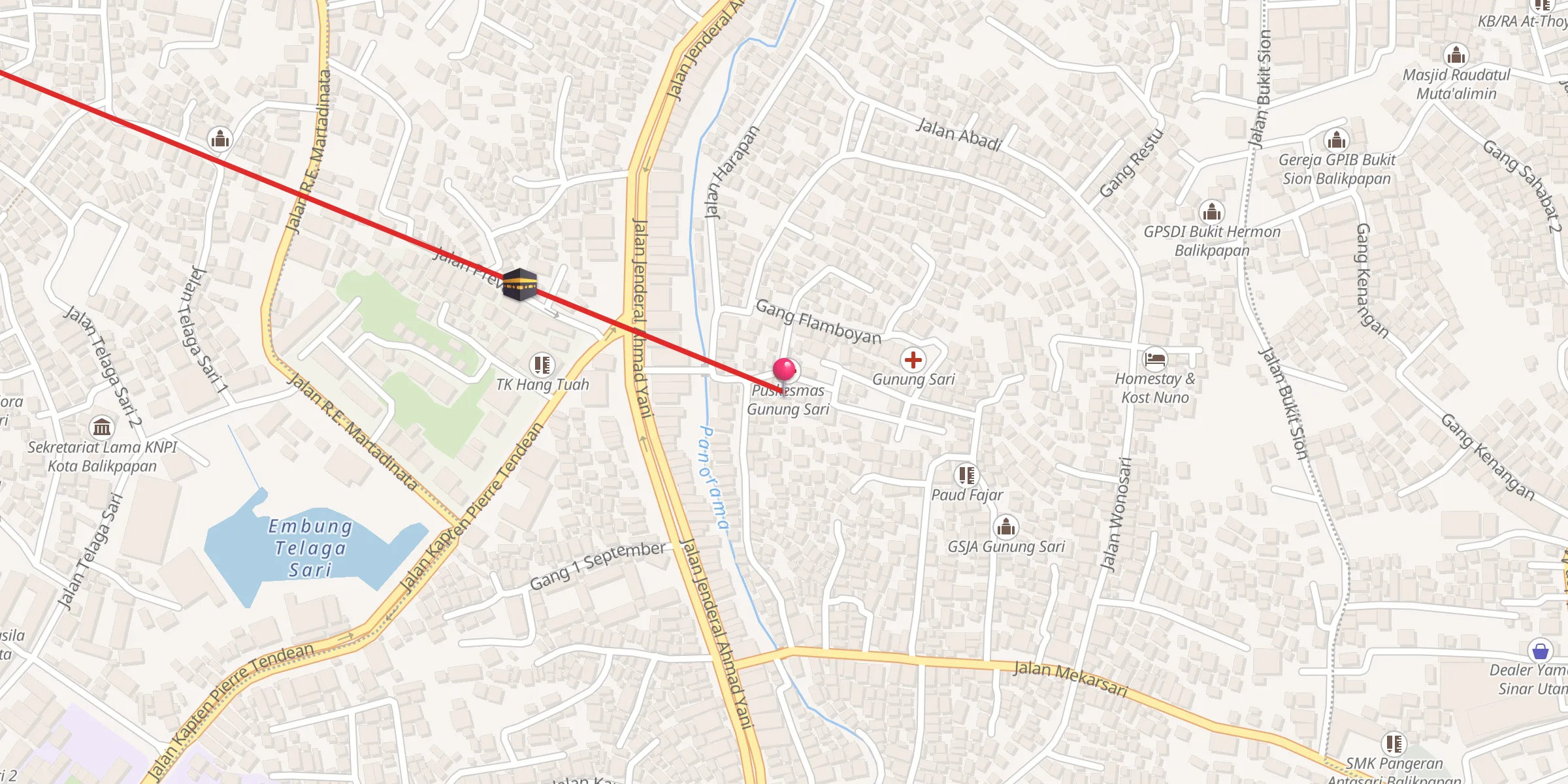Carte de localisation : Masjid Al Muhni