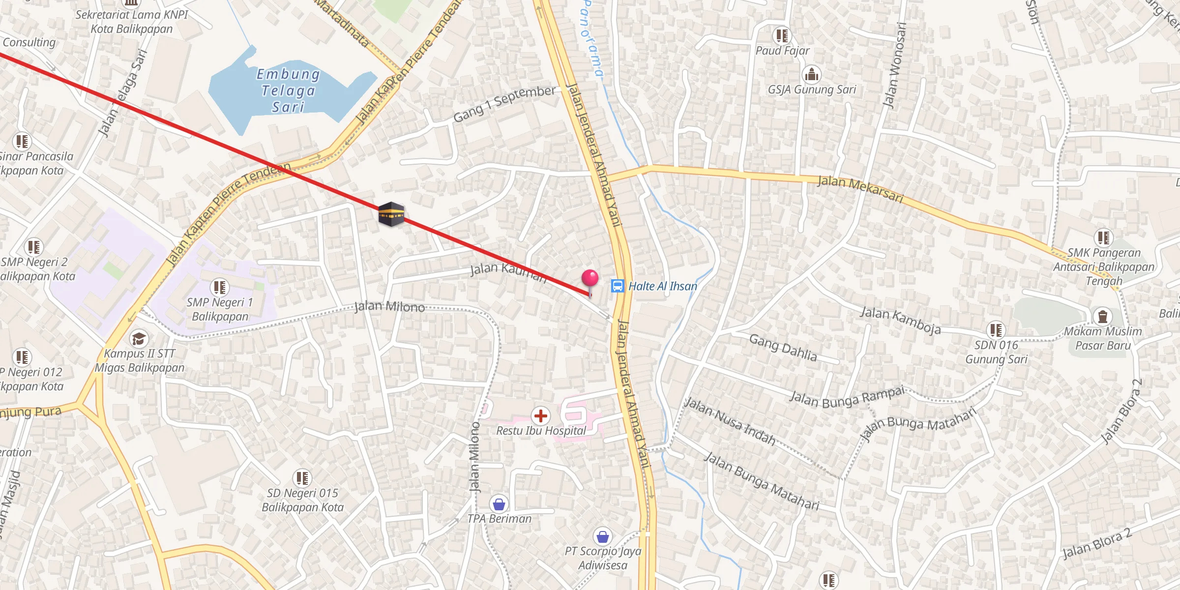 Carte de localisation : Masjid Al Ihsan