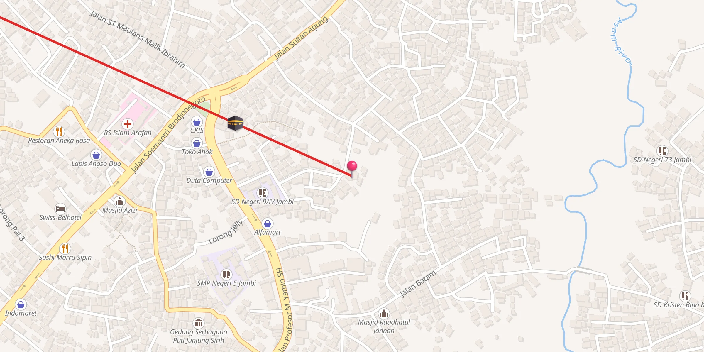 Carte de localisation : Masjid Al-Hikmah