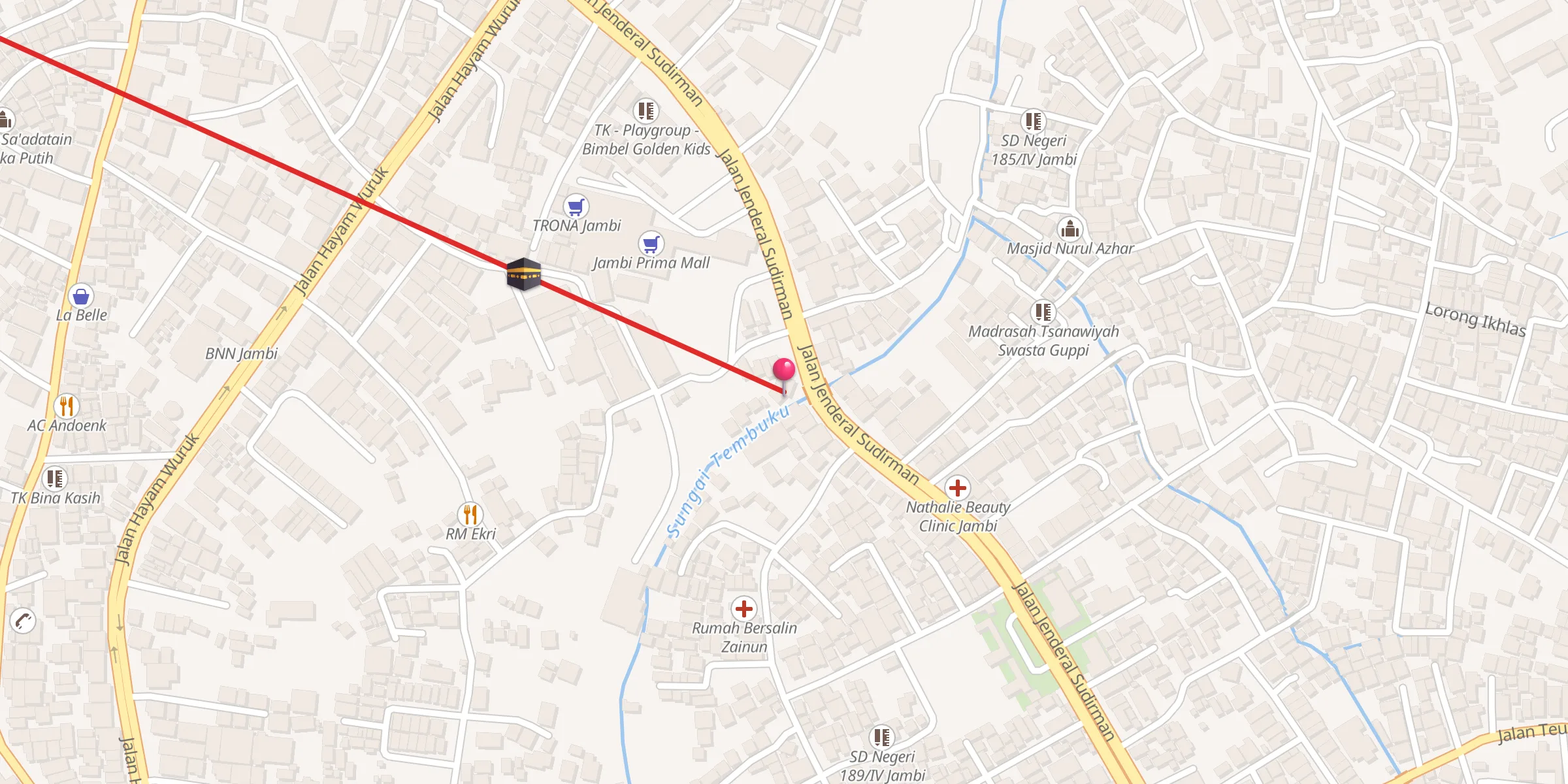 Carte de localisation : Masjid Al Asa'diyah