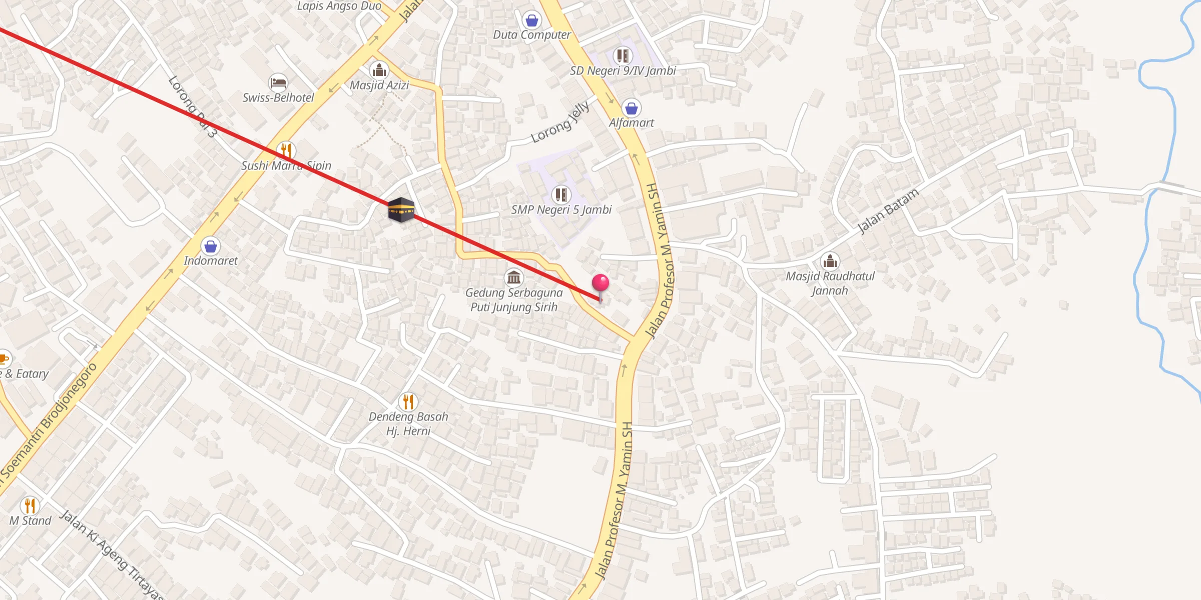 Carte de localisation : Masjid Al Jihad