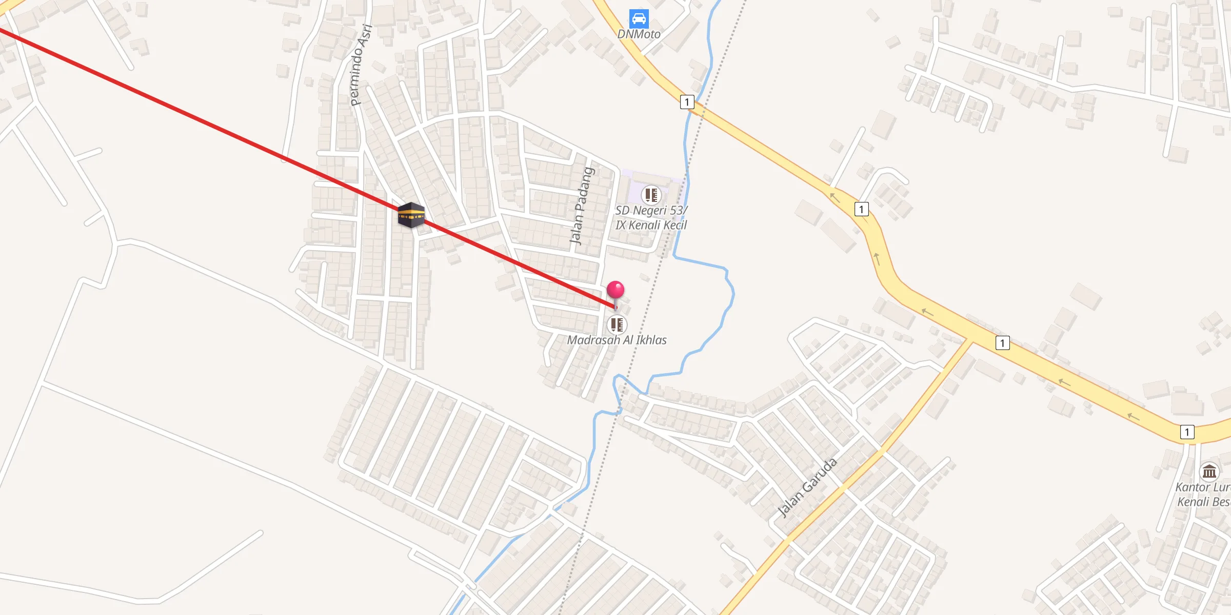 Carte de localisation : Masjid Al Ikhlas