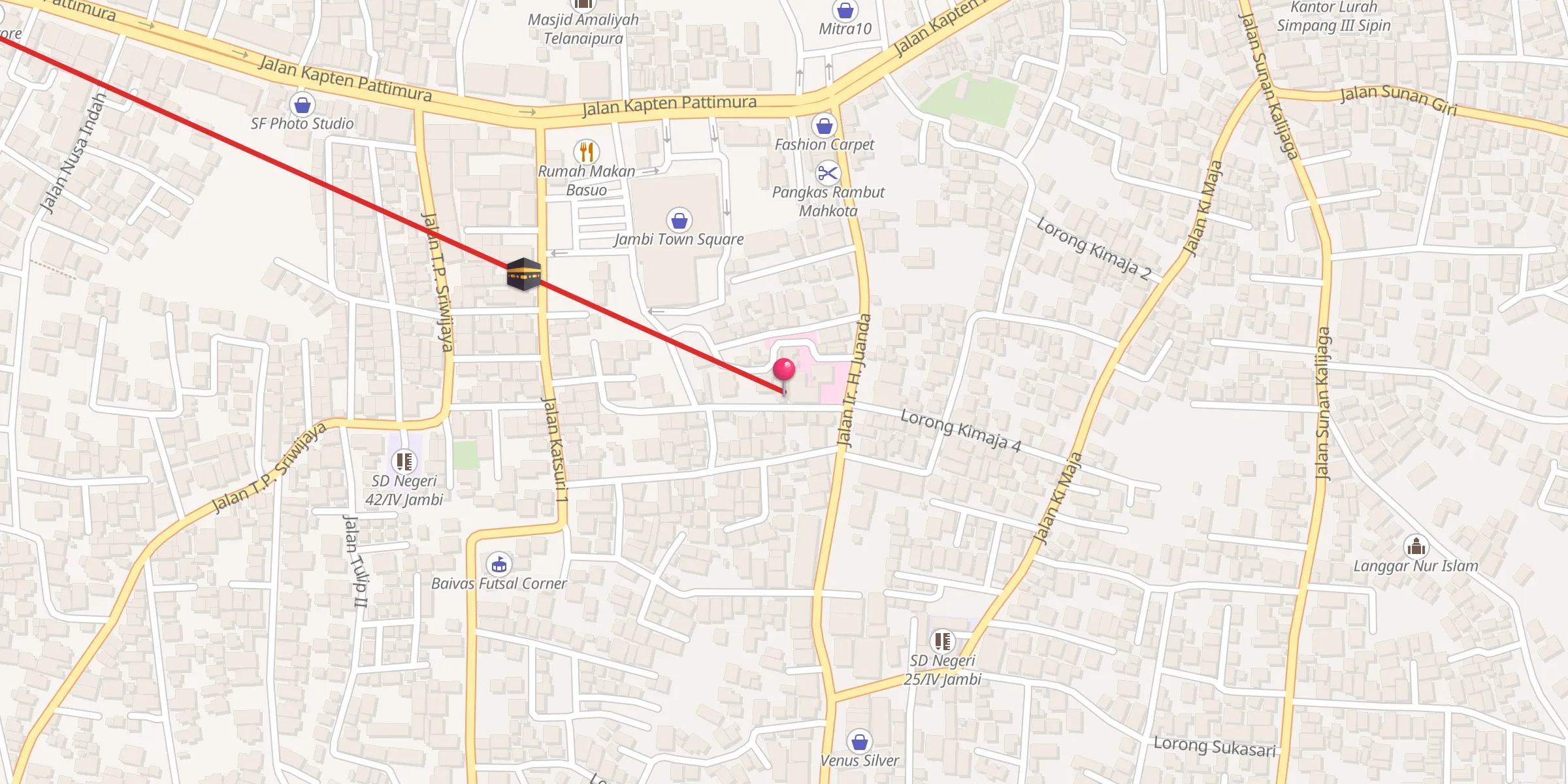 Carte de localisation : Langgar Al-Hasanah