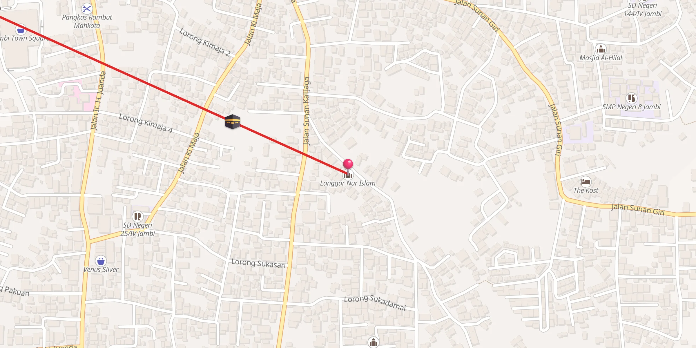Carte de localisation : Langgar Nur Islam