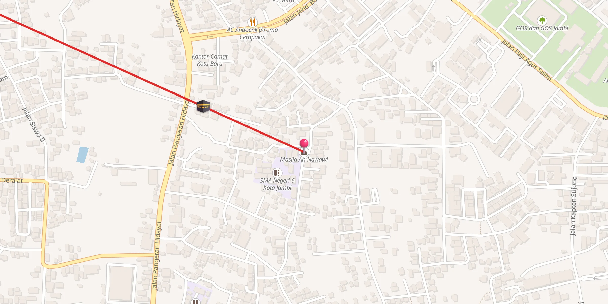 Carte de localisation : Masjid An-Nawawi