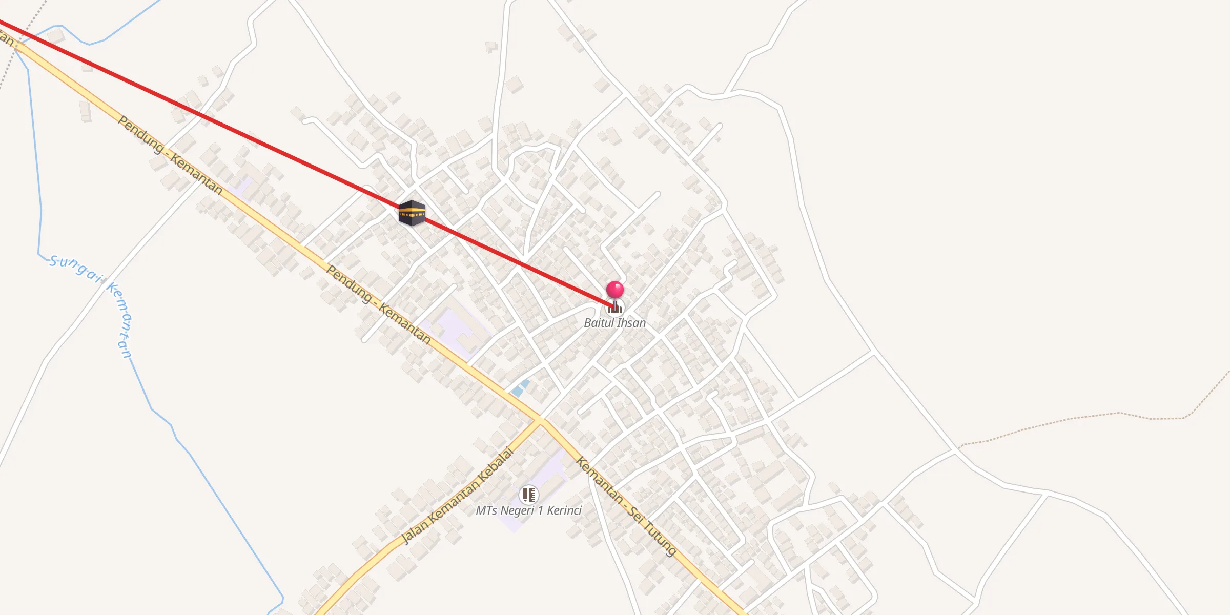 Carte de localisation : Baitul Ihsan