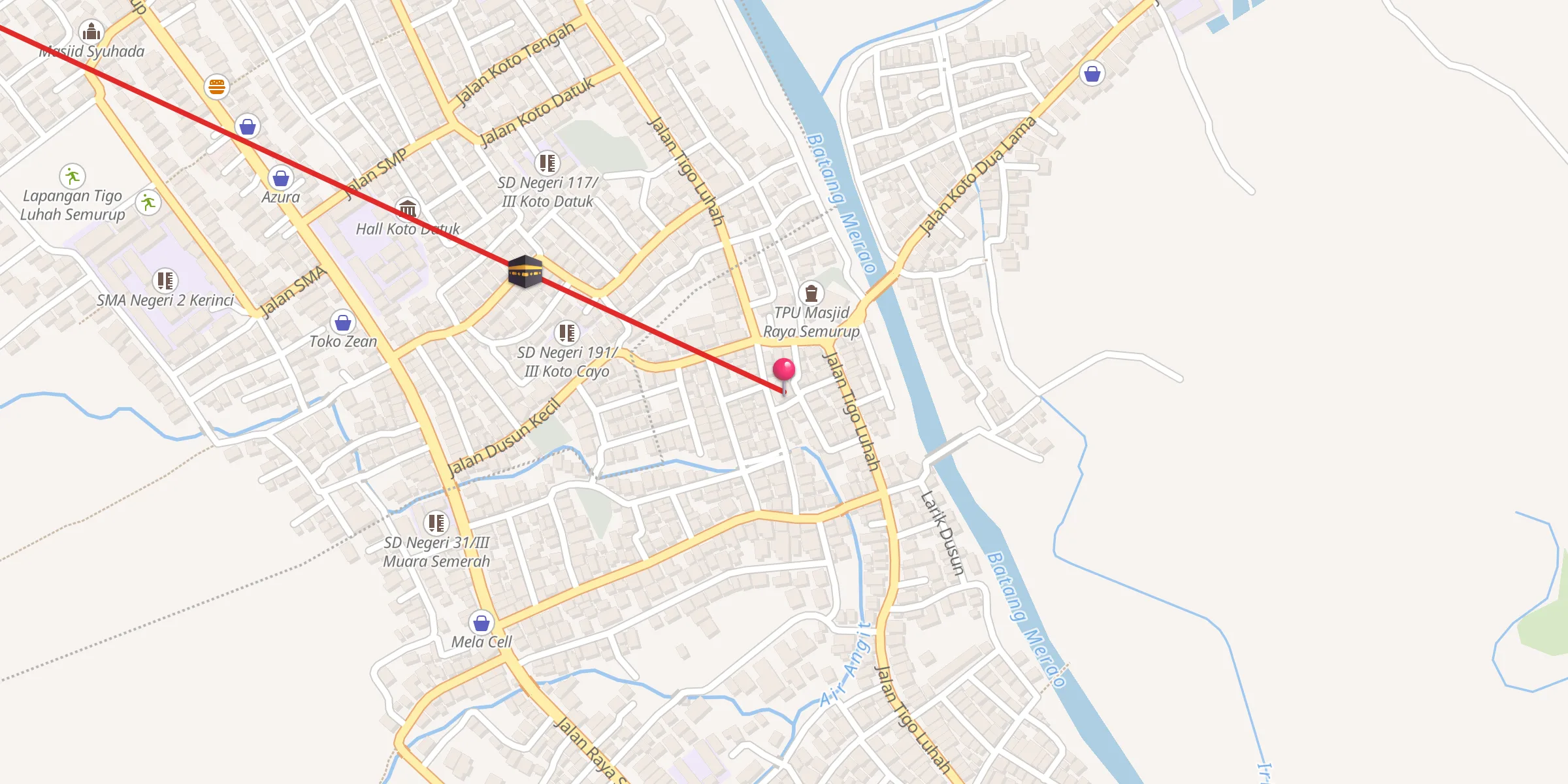 Carte de localisation : Baitul Istiqamah