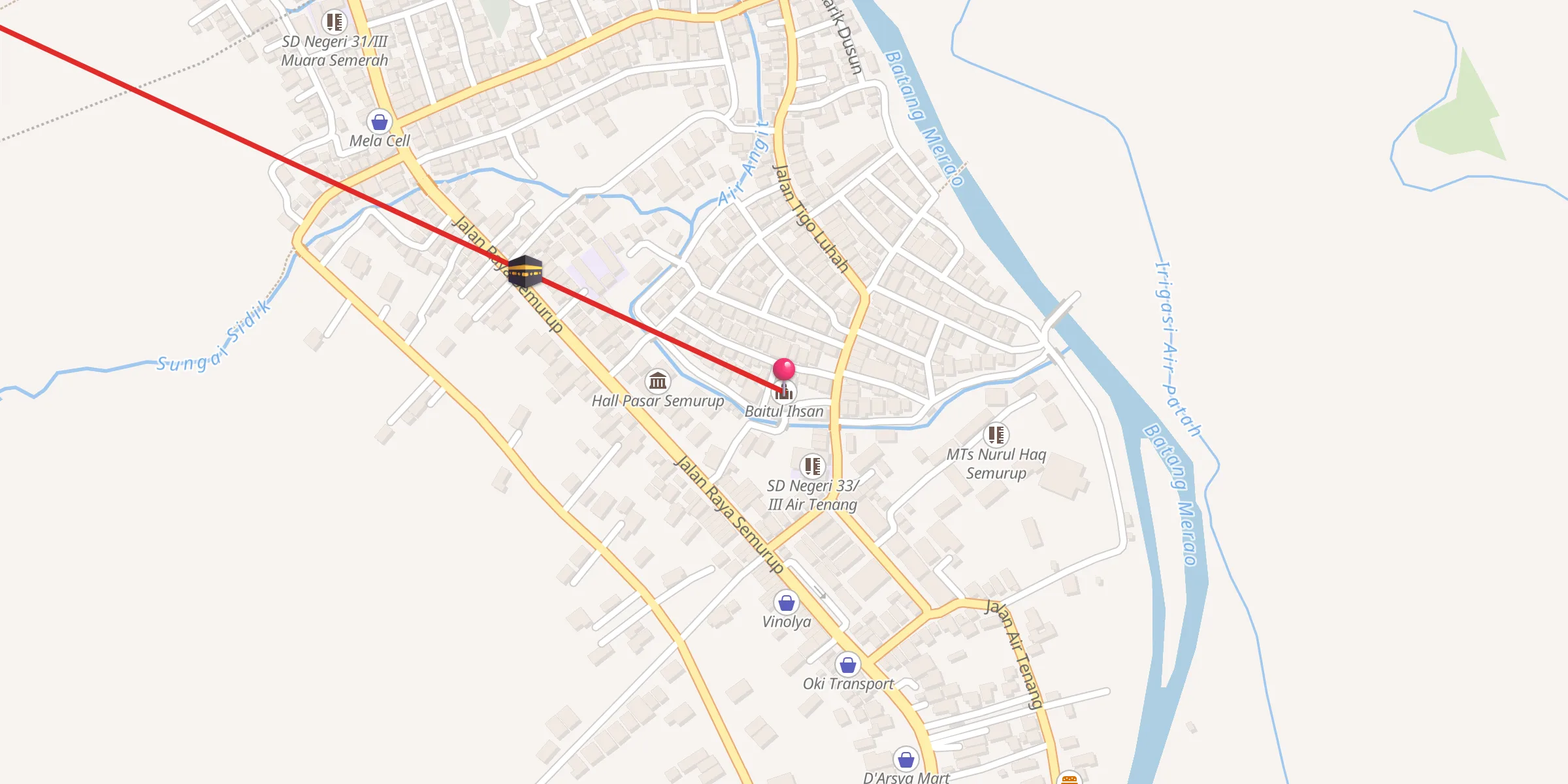 Carte de localisation : Baitul Ihsan