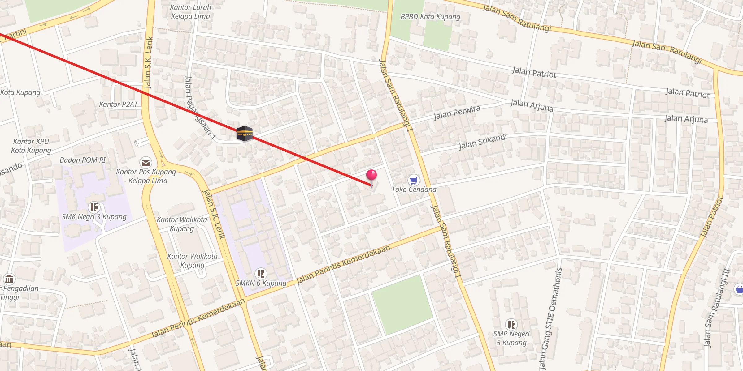Carte de localisation : Masjid Al Muttaqin