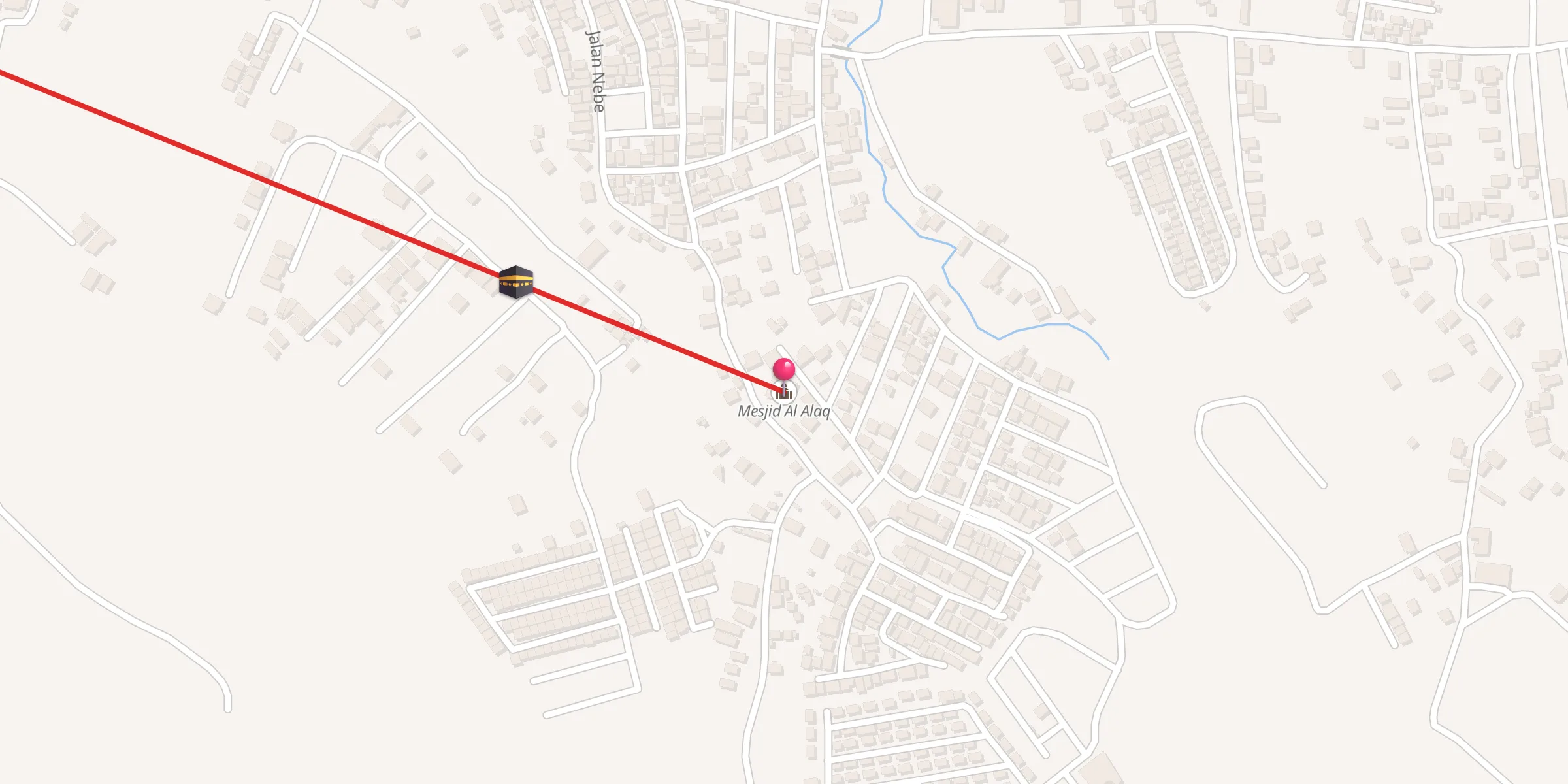 Carte de localisation : Mesjid Al Alaq